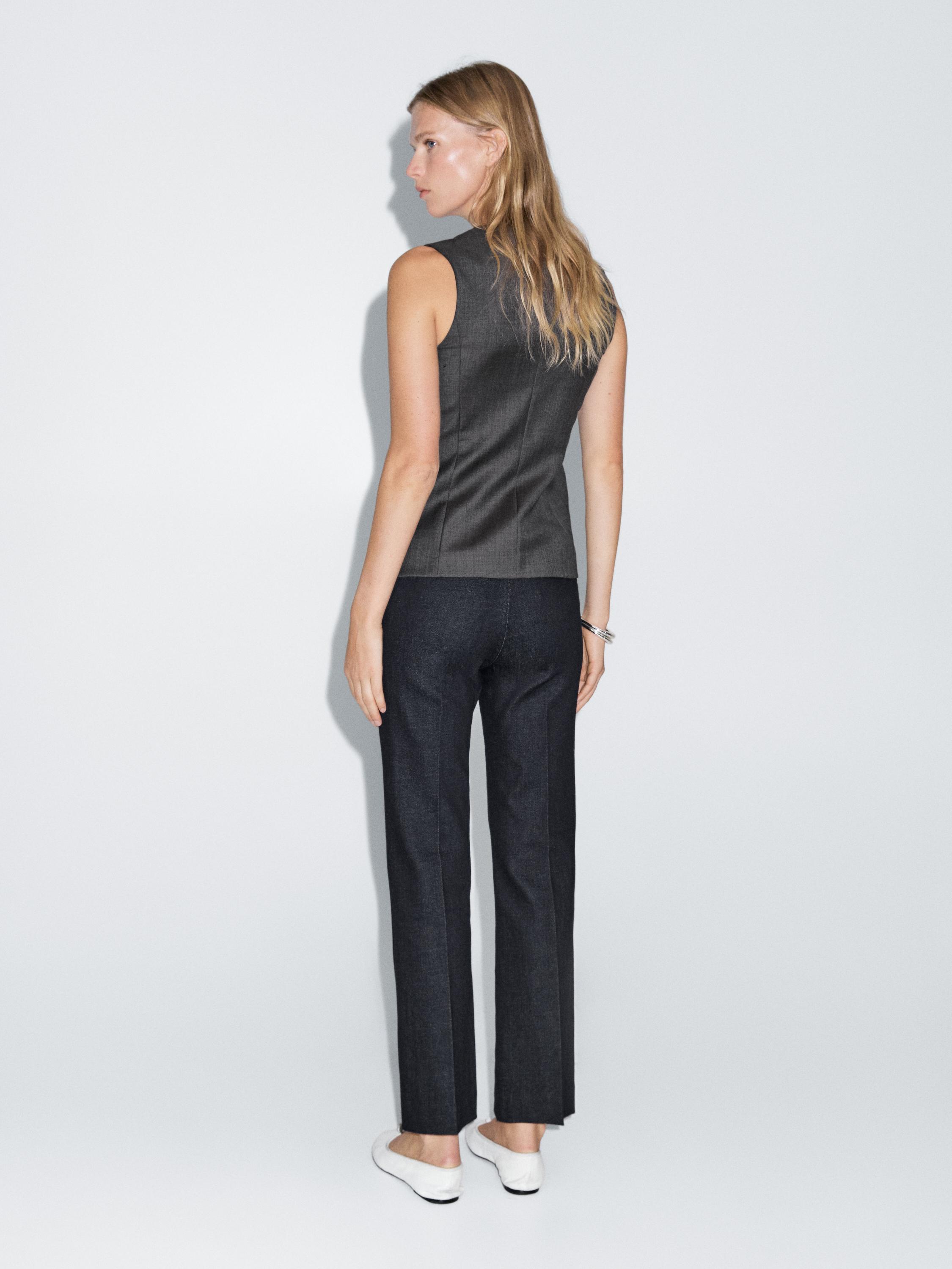 Mid-rise bell bottom jeans