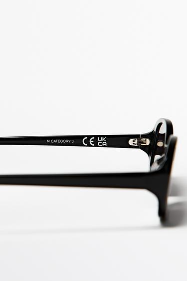 90s-style rounded sunglasses — BLACK 5