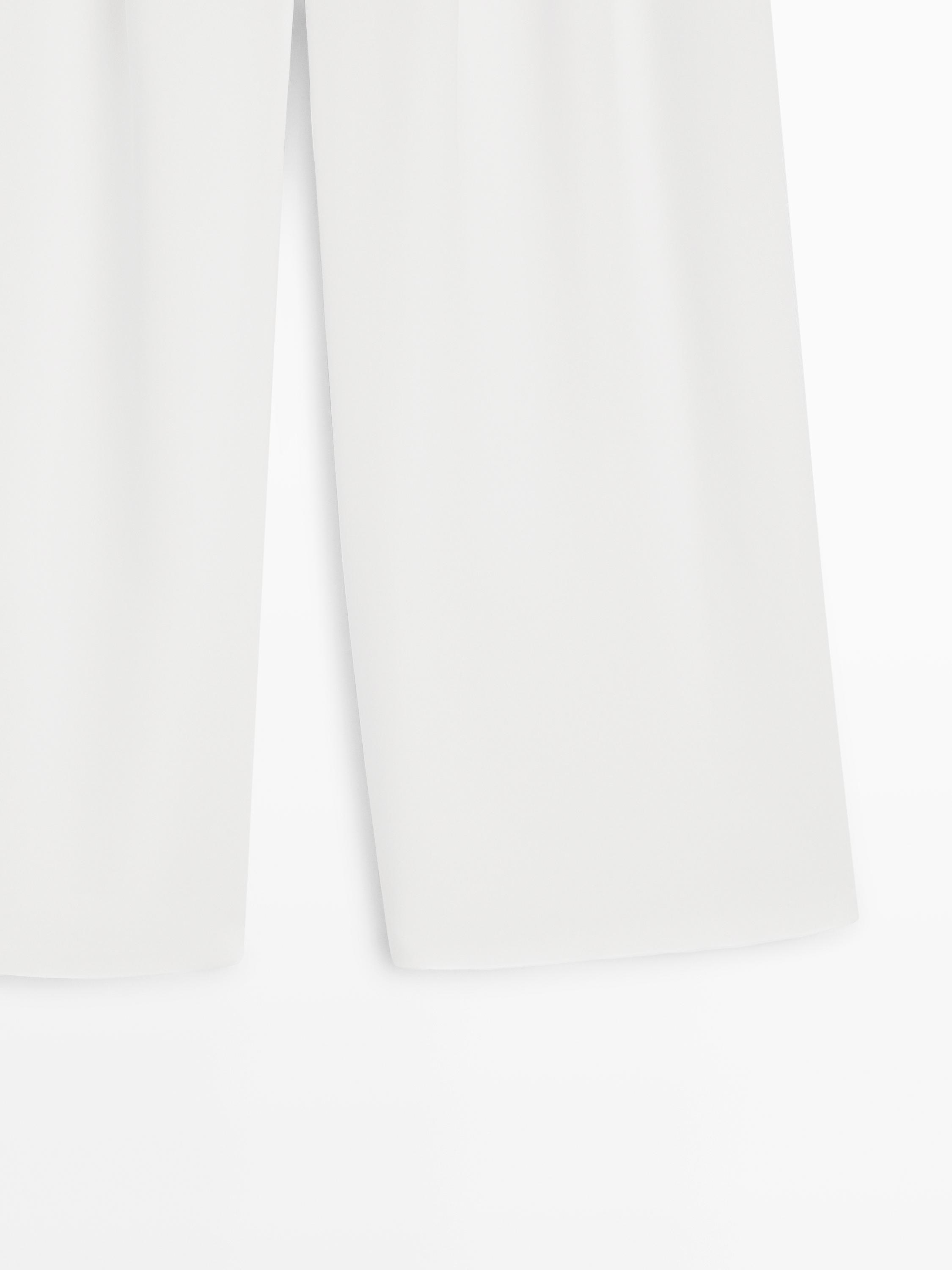 Crepe suit trousers — Off white