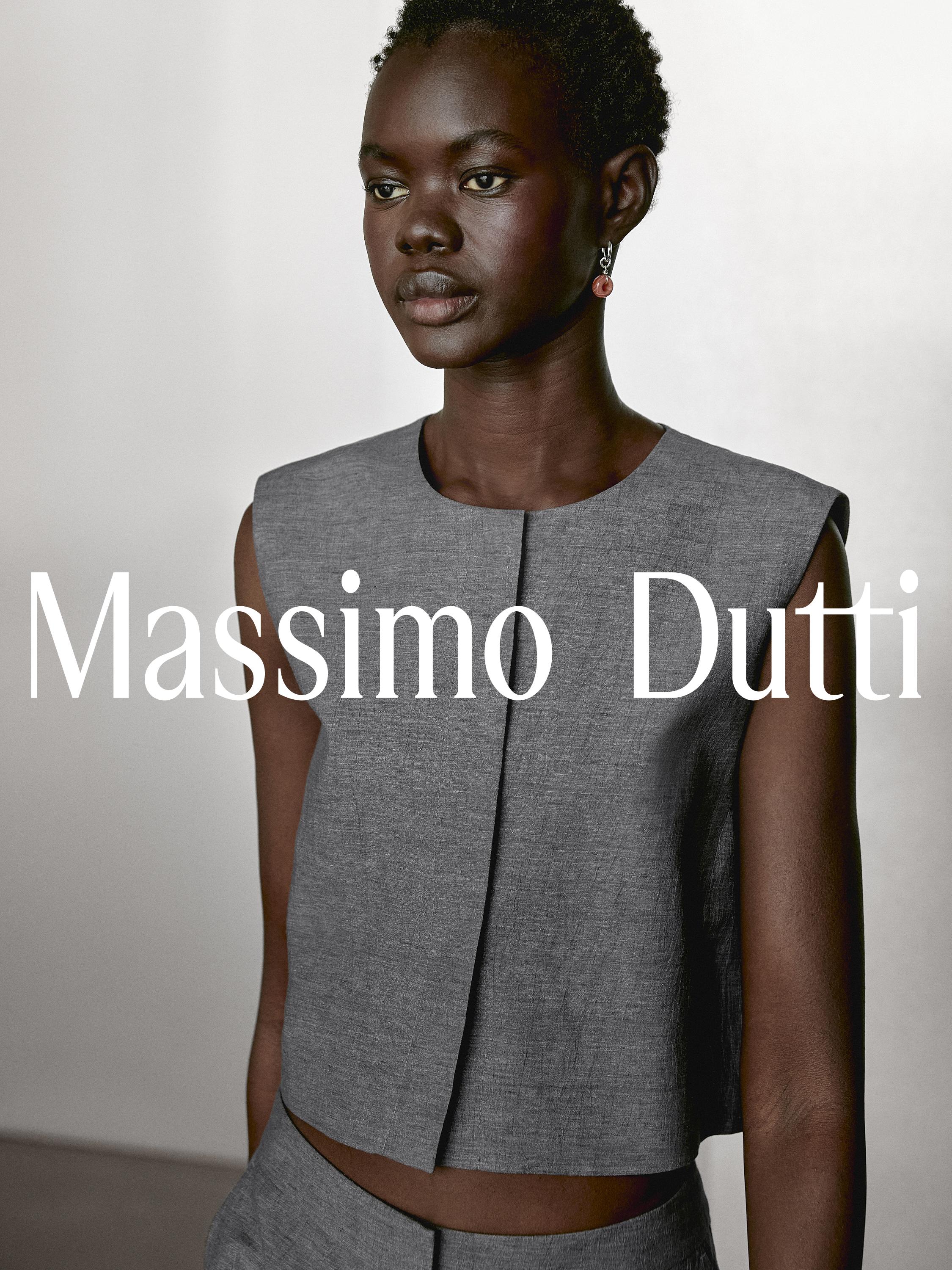 Short linen blend waistcoat