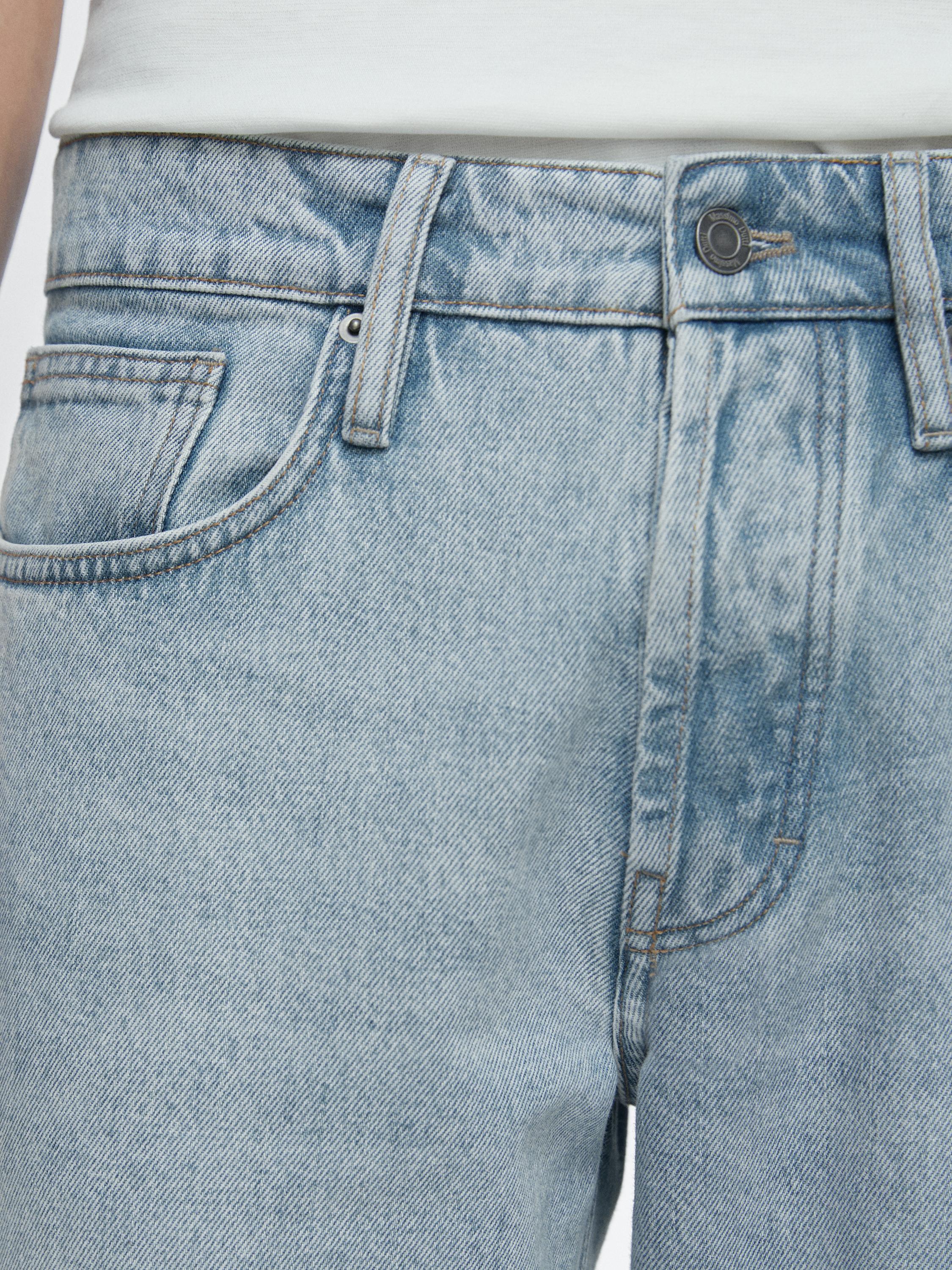 Cropped slim fit jeans — Light Blue