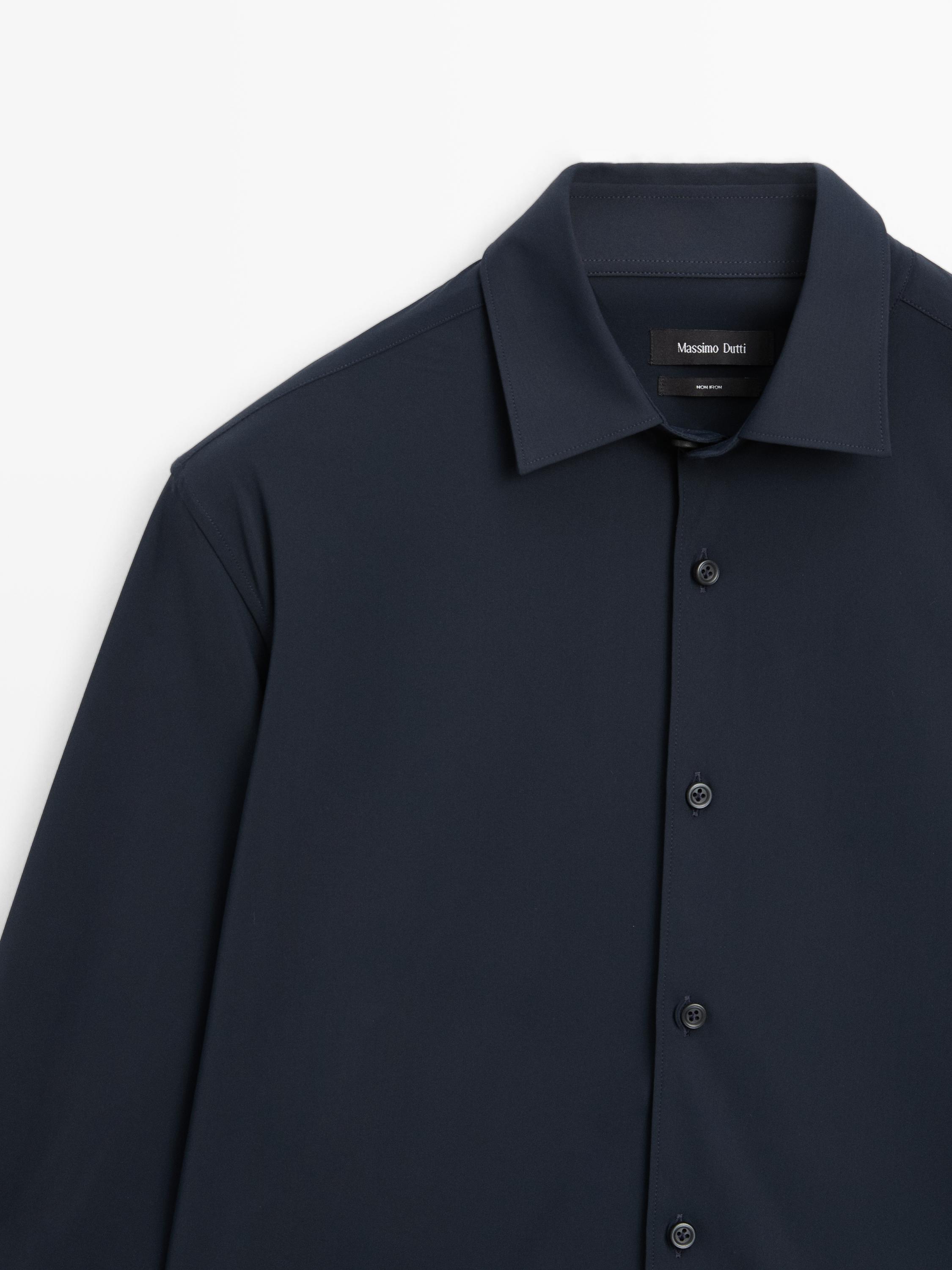 Slim fit stretch overhemd