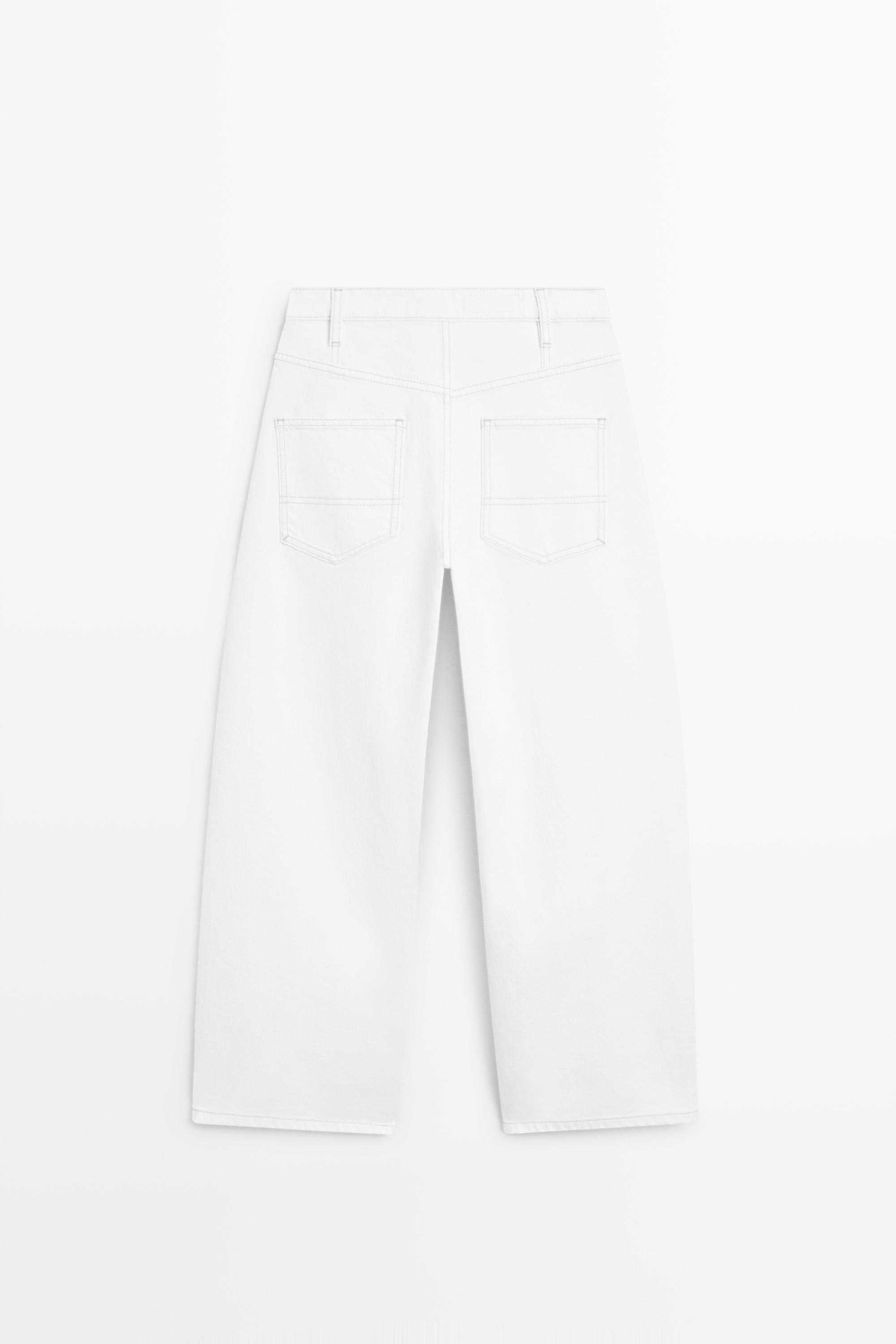 Barrel fit darted pants