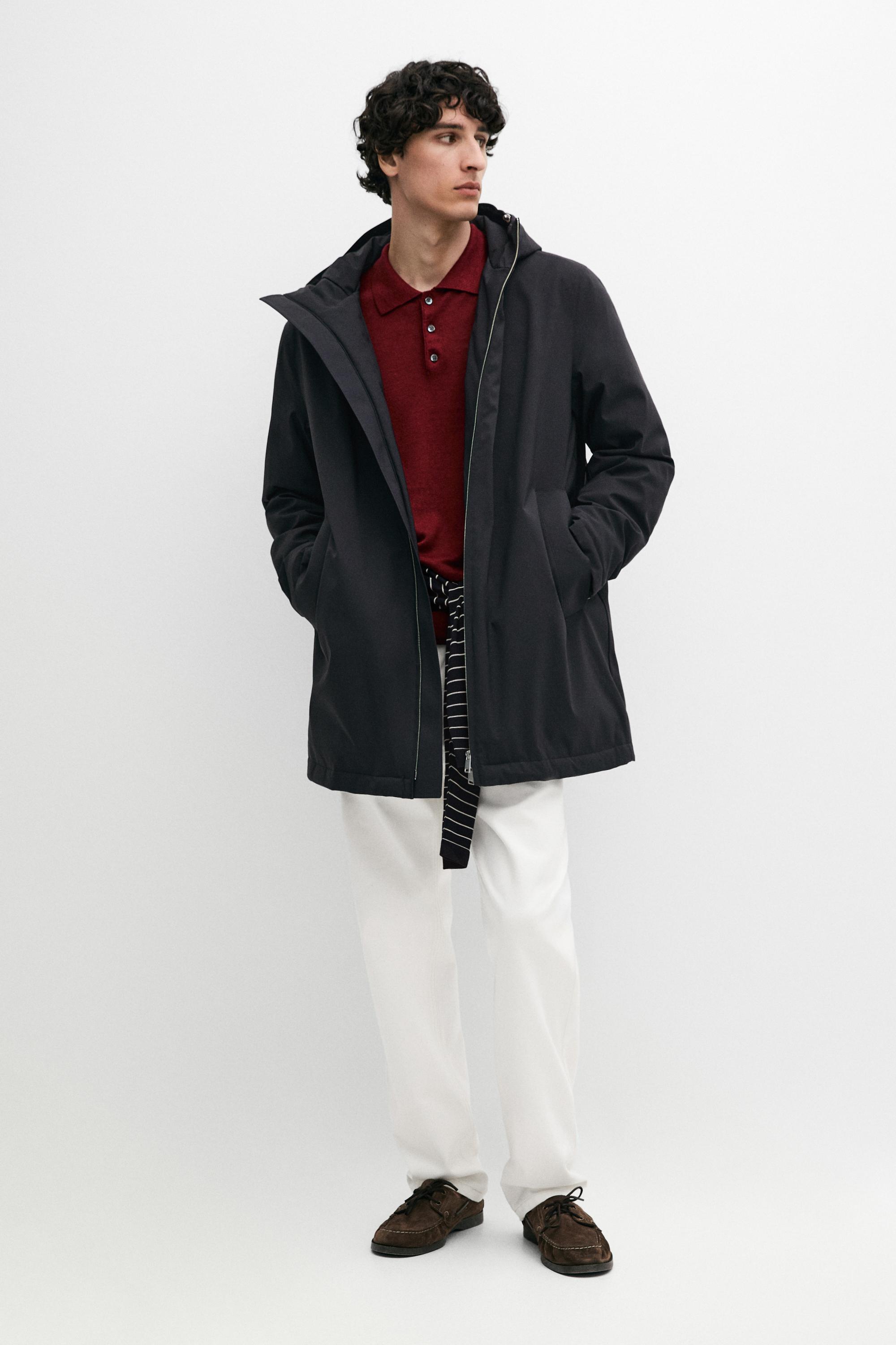 Water-repellent puffer parka