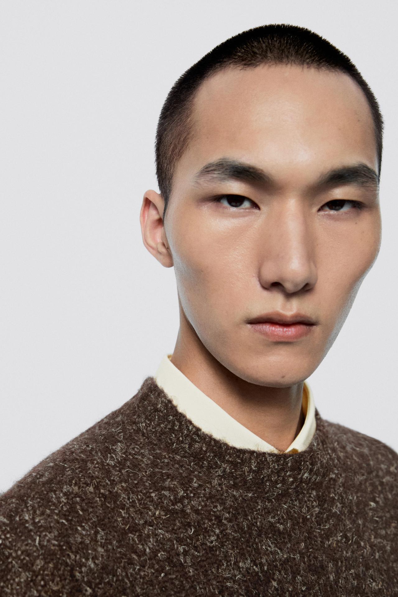 Flecked knit sweater - LIMITED EDITION — BROWN
