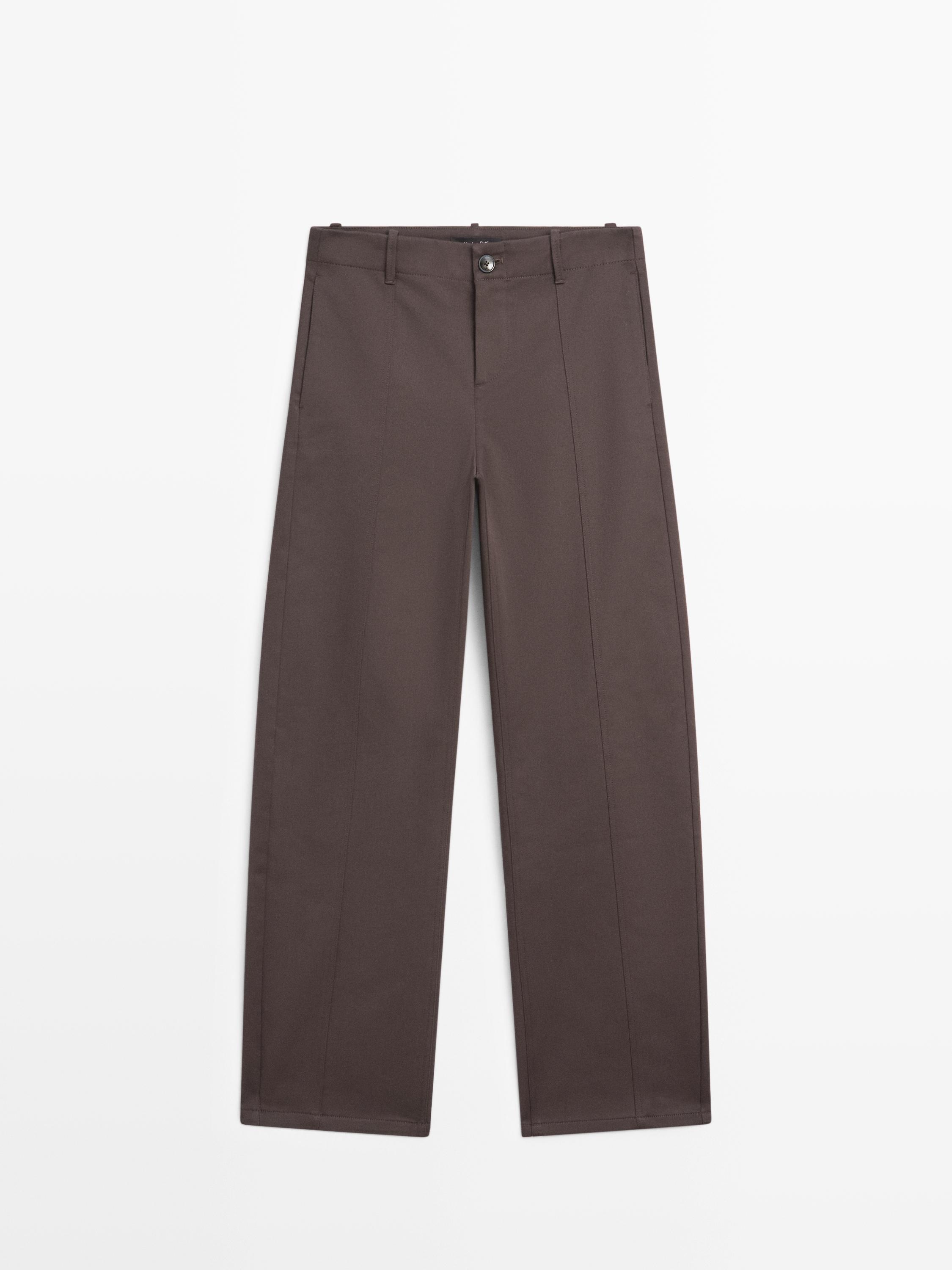 Pantalon carrot fit mid-rise