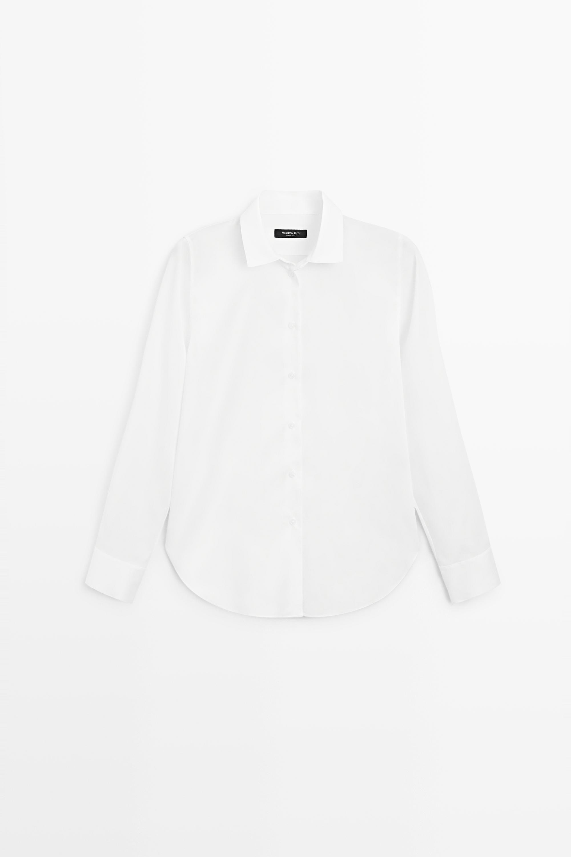 Fluid lyocell shirt — WHITE
