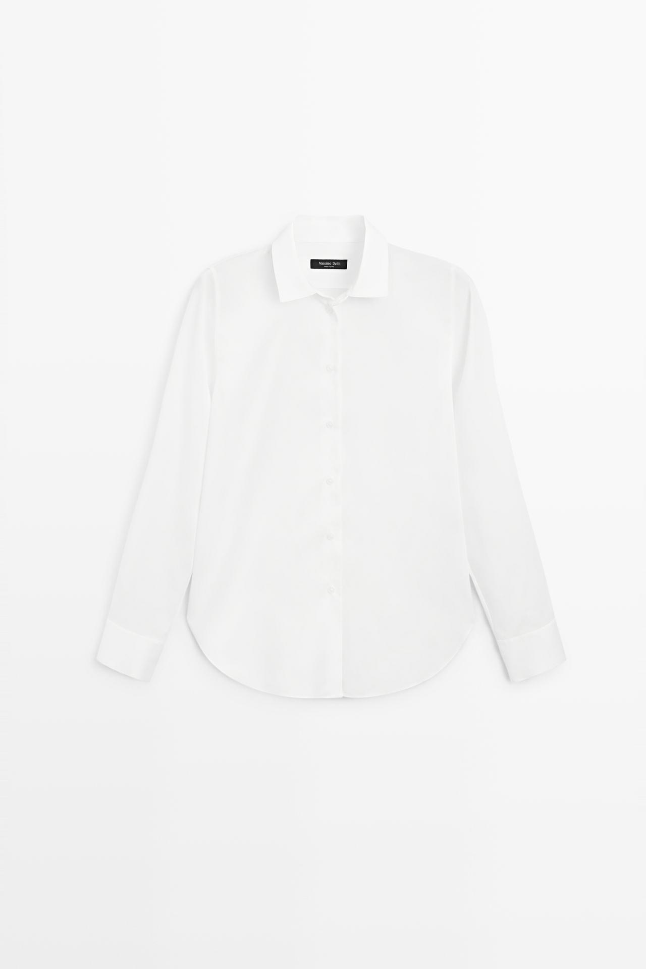 Fluid lyocell shirt — WHITE