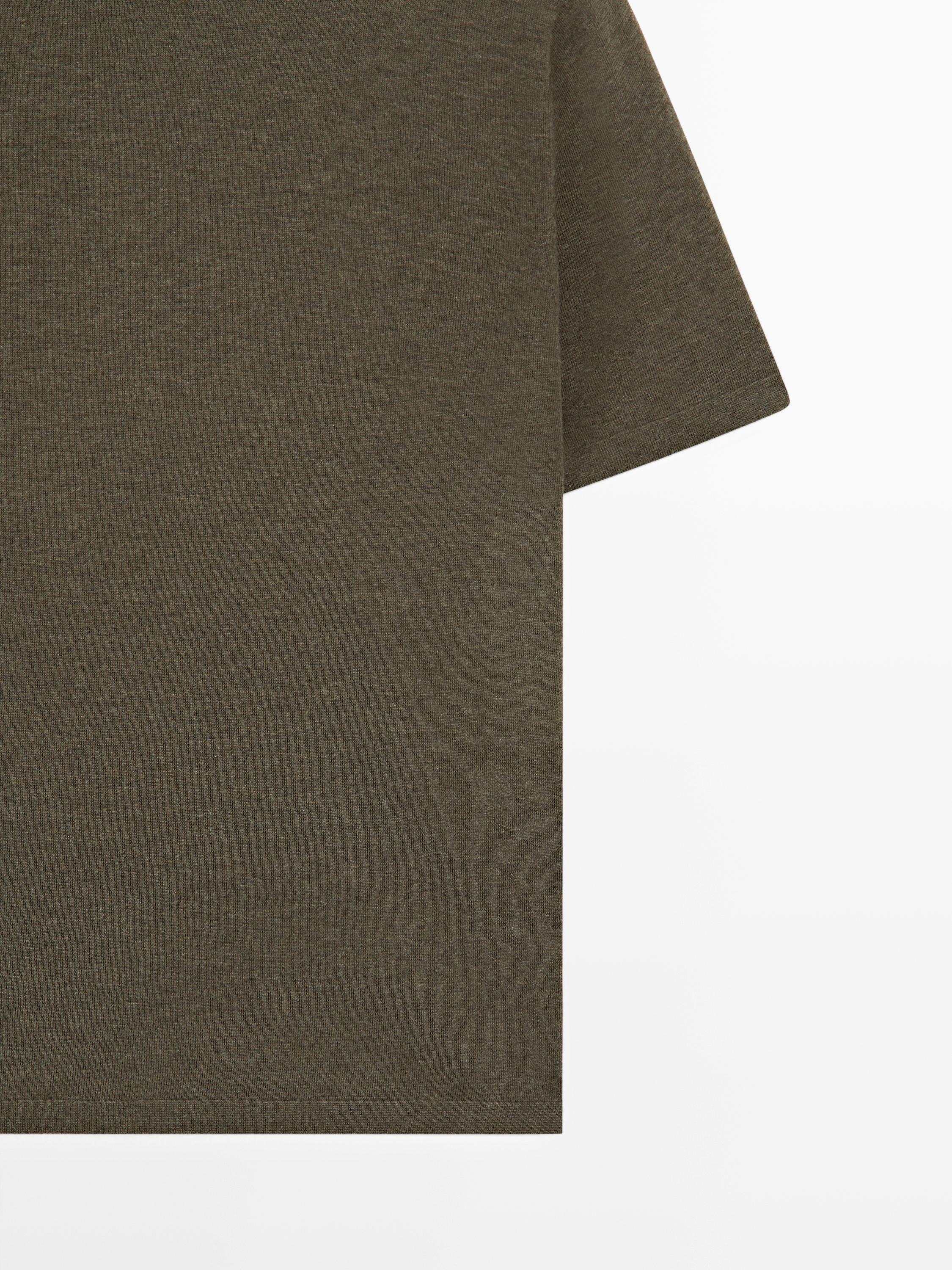 100% cotton short sleeve knit sweater — GREEN