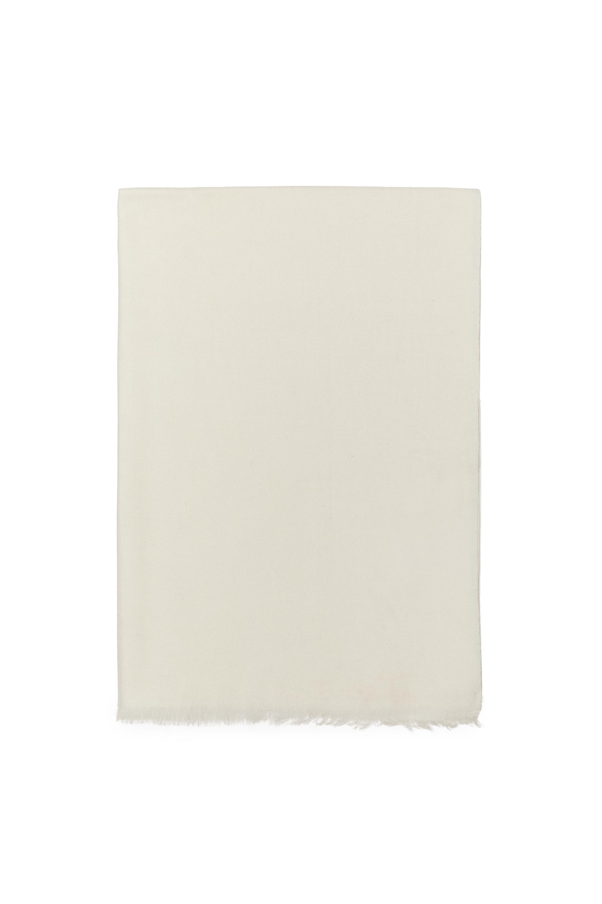 Lightweight 100% wool scarf — CREAM