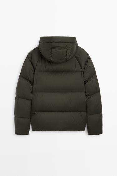 Oversize down jacket — DARK KHAKI 6