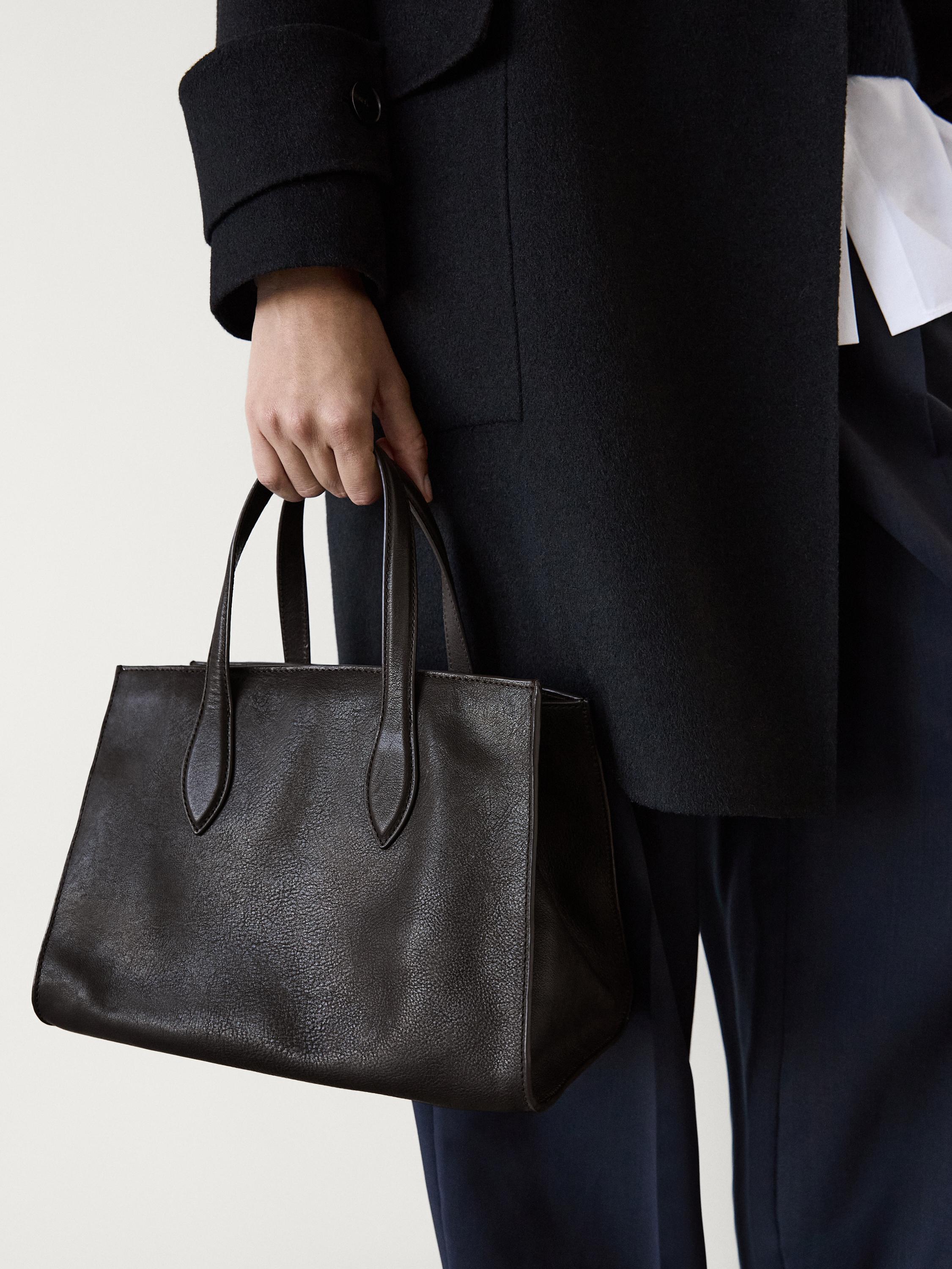 Nappa leather tote bag