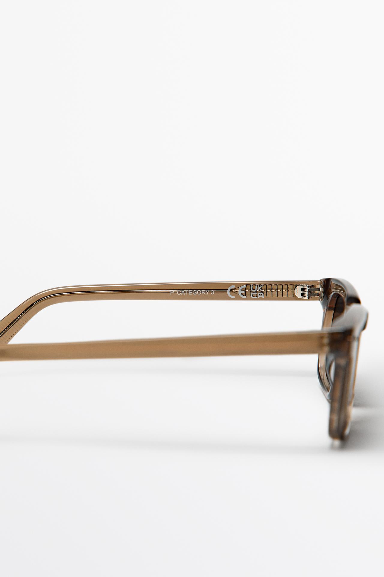 Narrow rectangular sunglasses — GREY