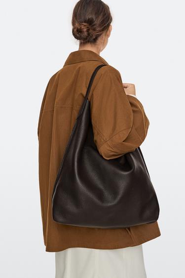 Nappa leather shoulder bag — BROWN 5
