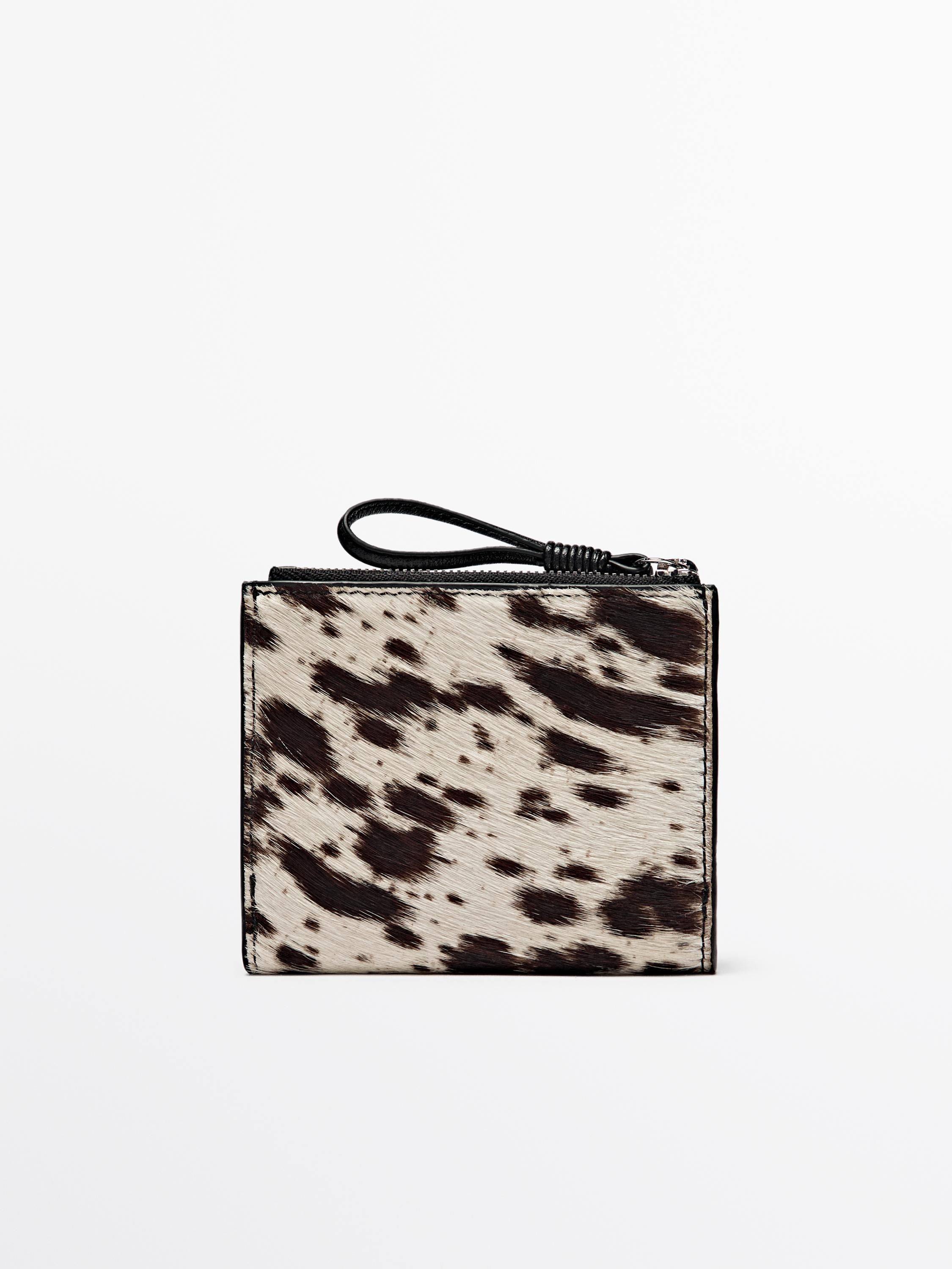 Cartera estampat animal pell
