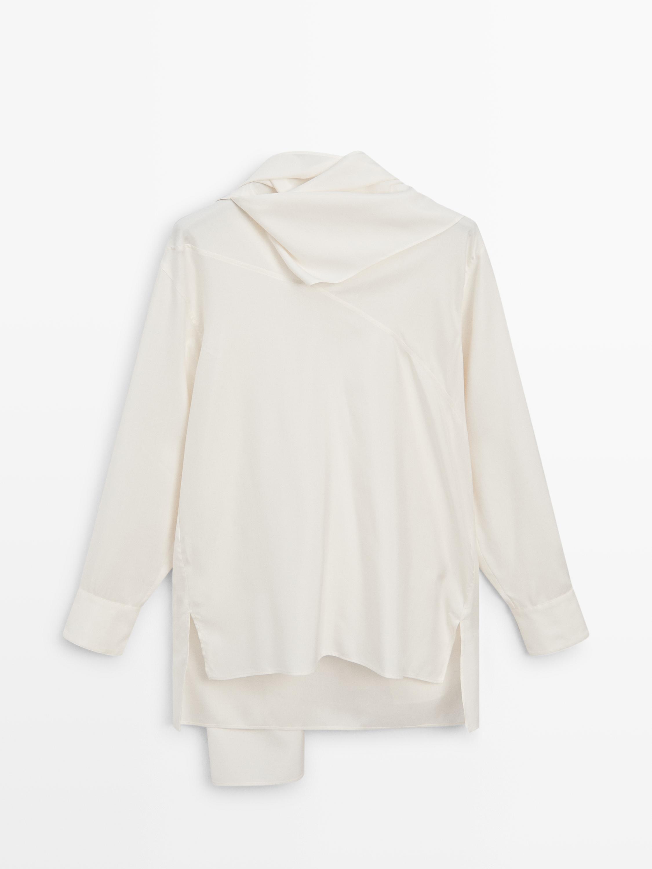 Blouse nœud en soie mélangée - LIMITED