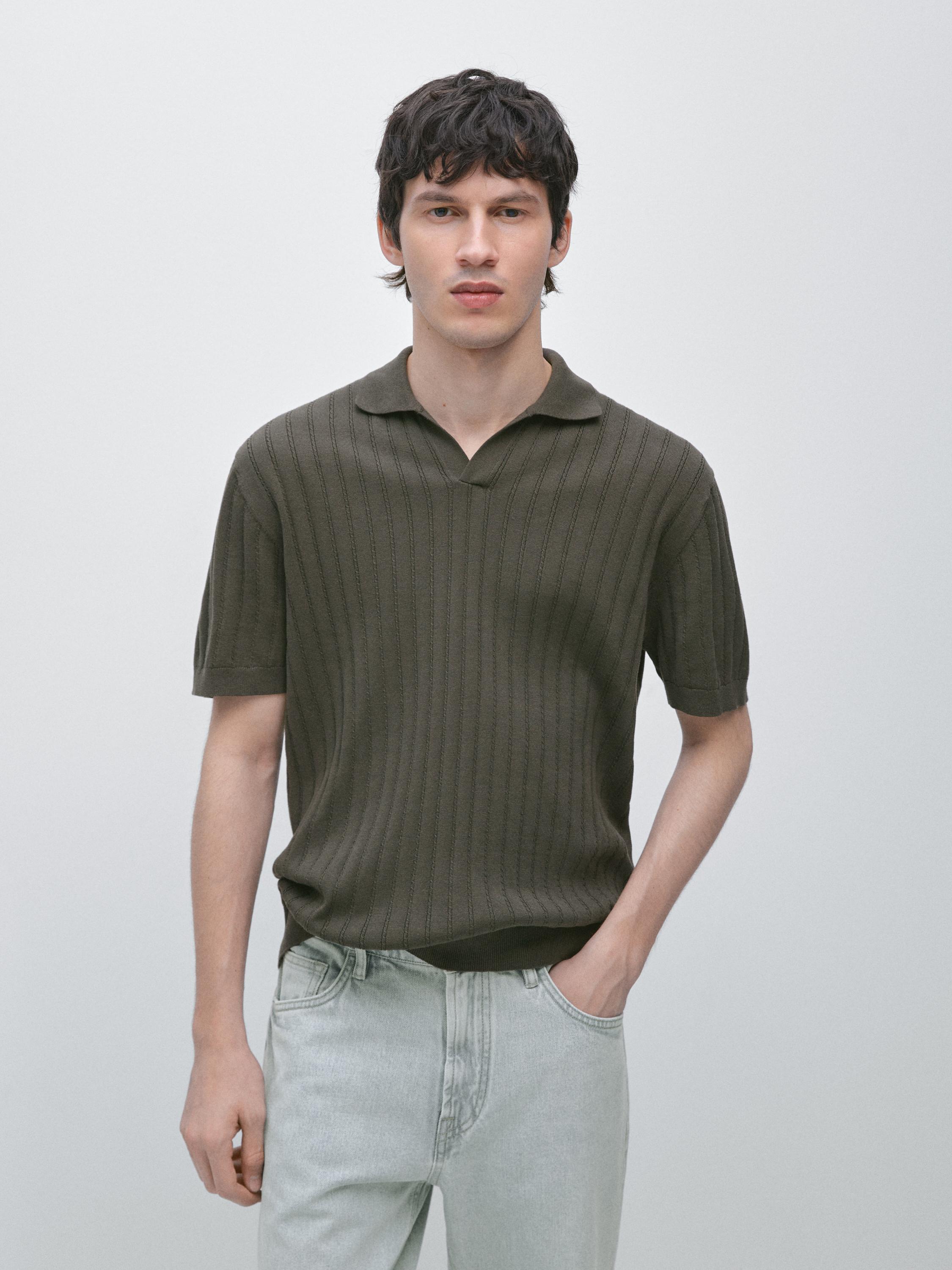 Jersey polo punto trenzado