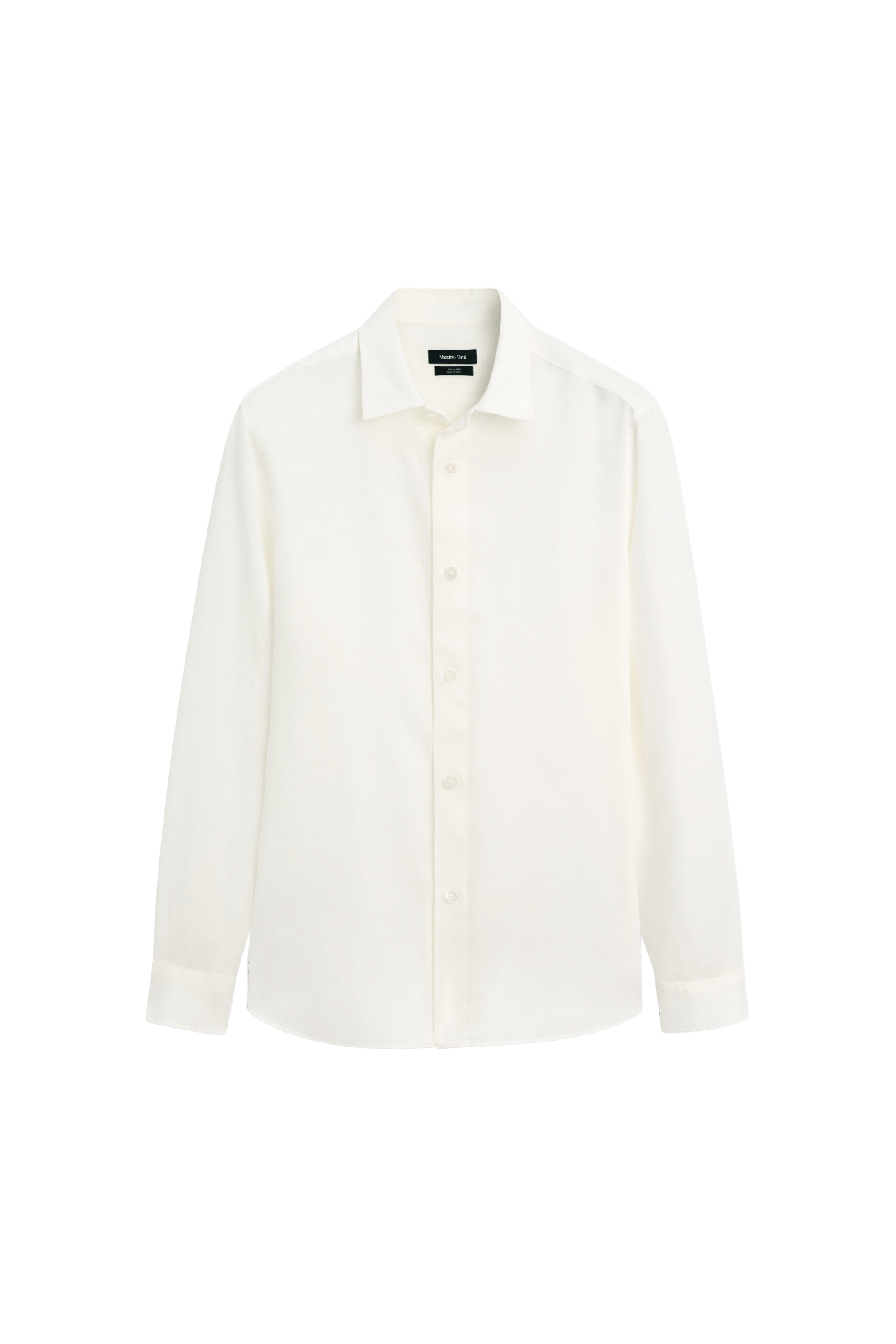 Massimo Dutti Regular fit %100 keten gömlek görsel 7