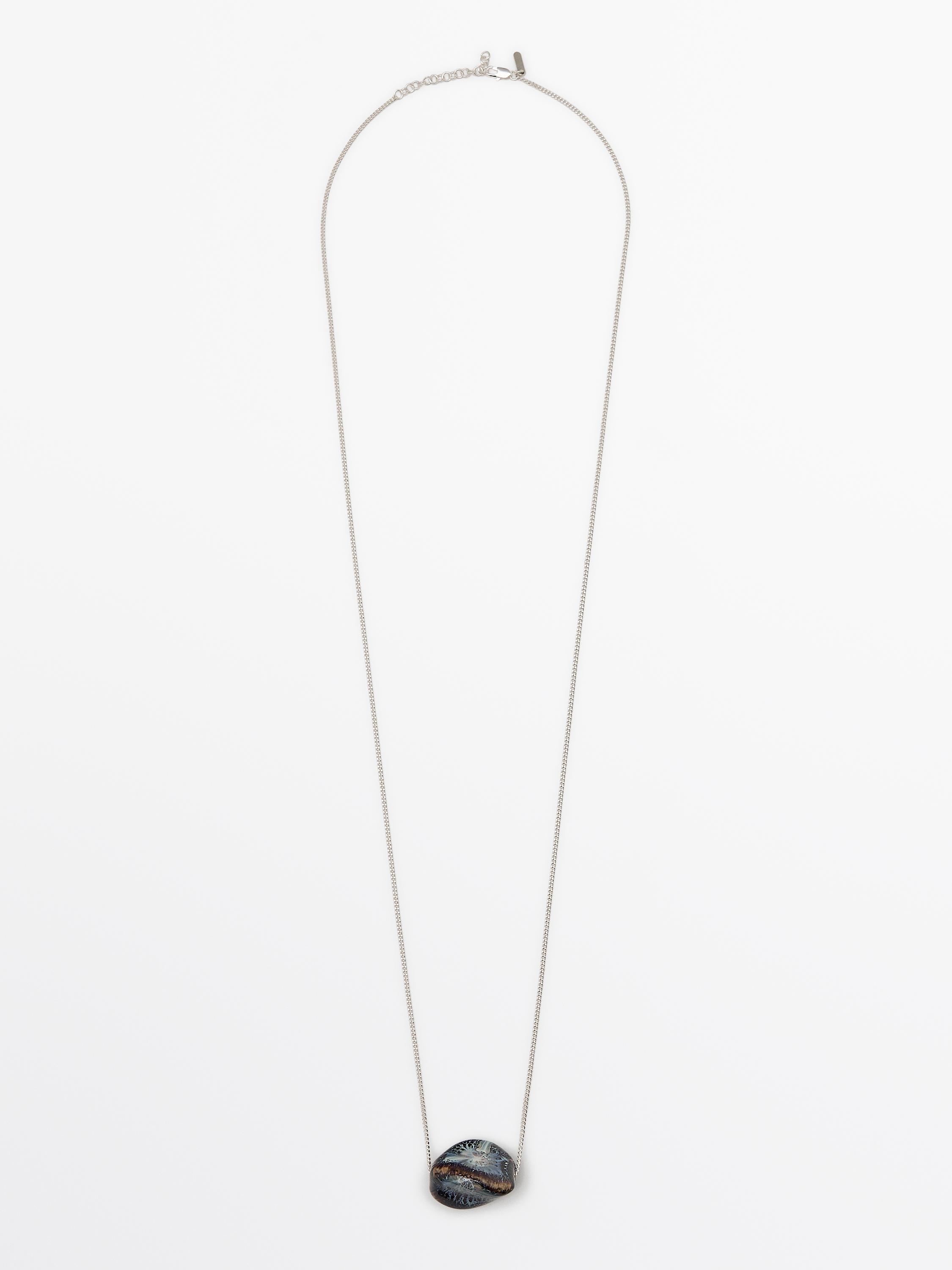 Necklace with ceramic pendant