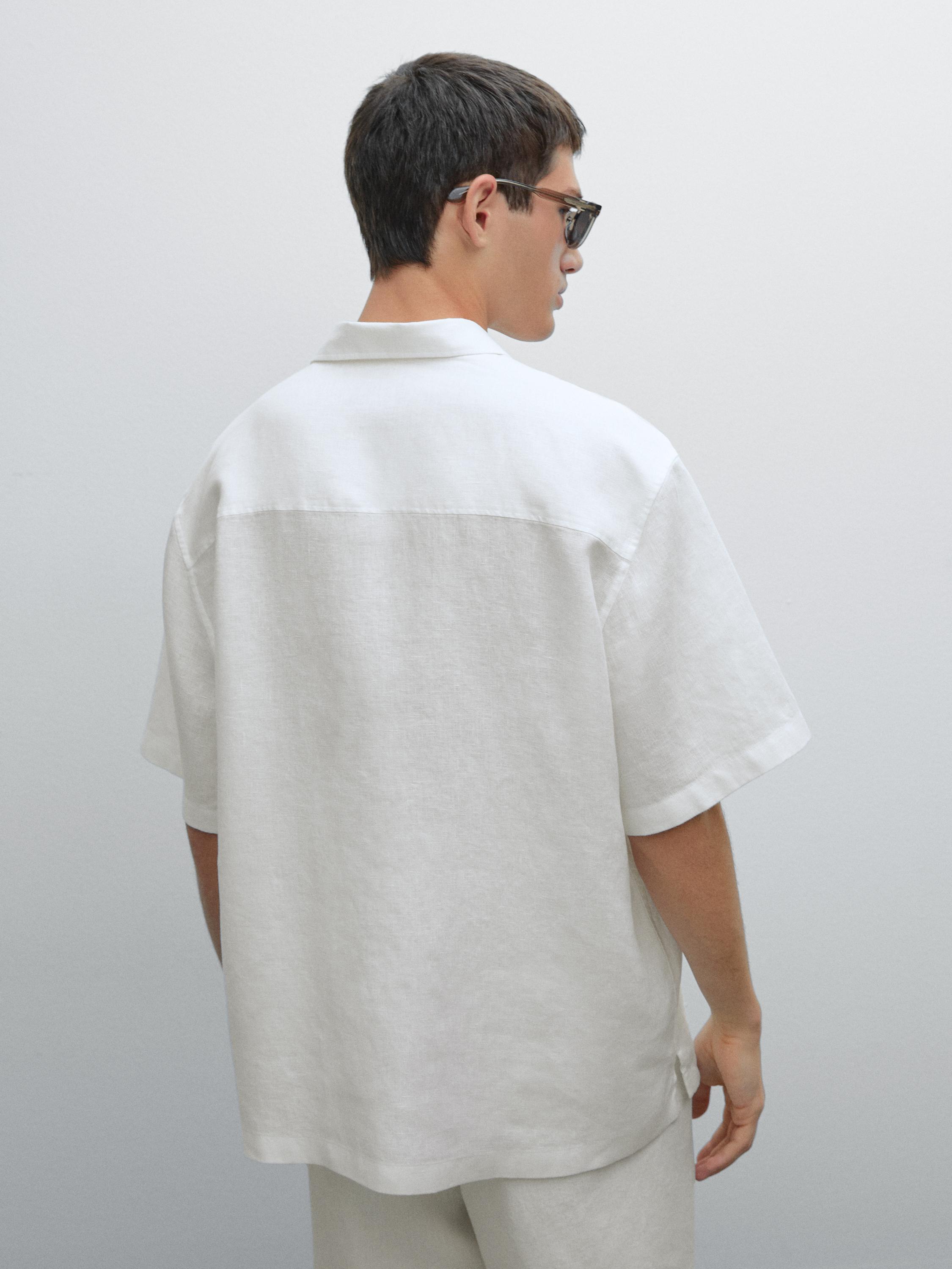 Camicia regular fit a maniche corte