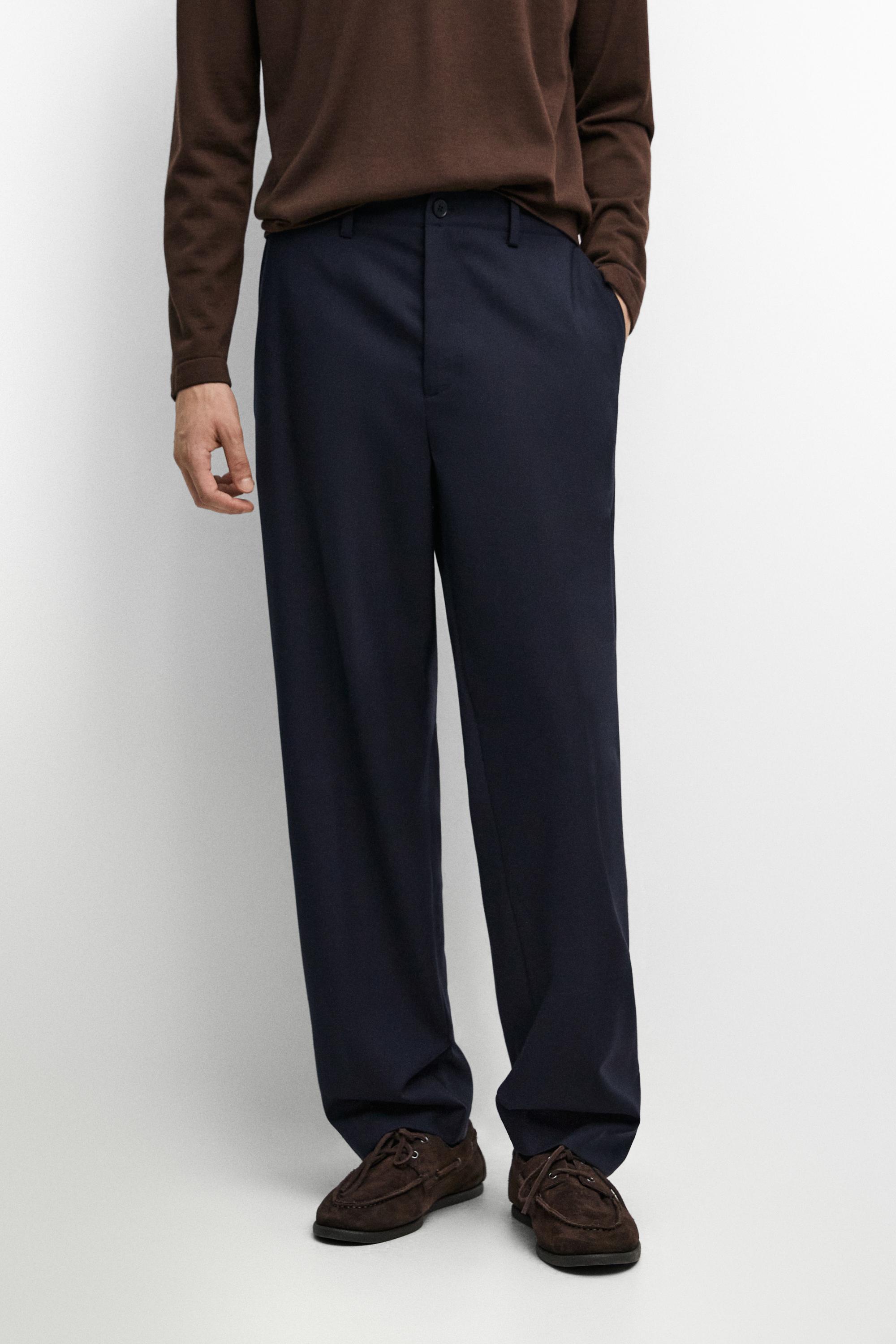 Pantalón pinzas 100% lana fría