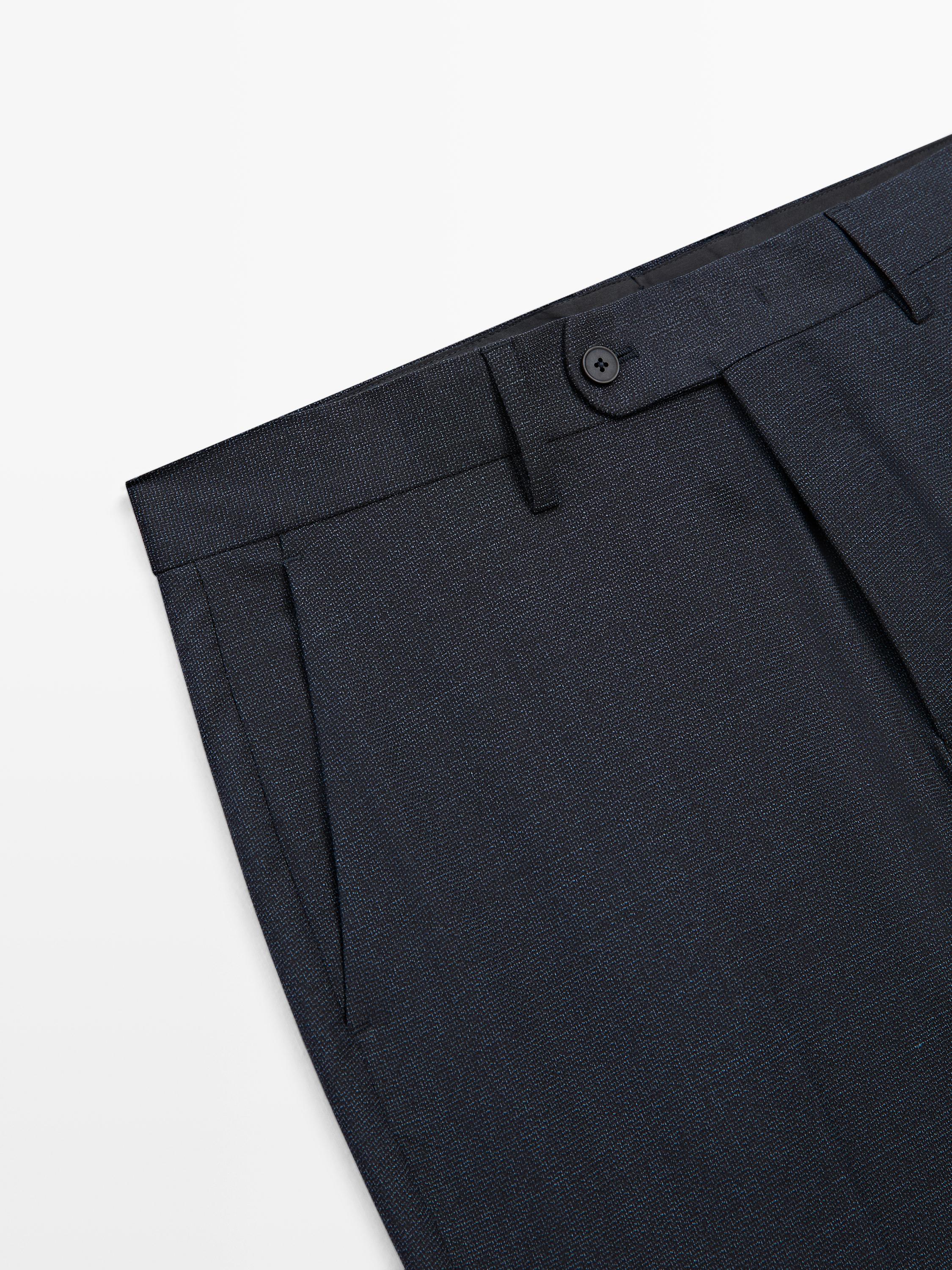 Cold wool suit trousers — INDIGO
