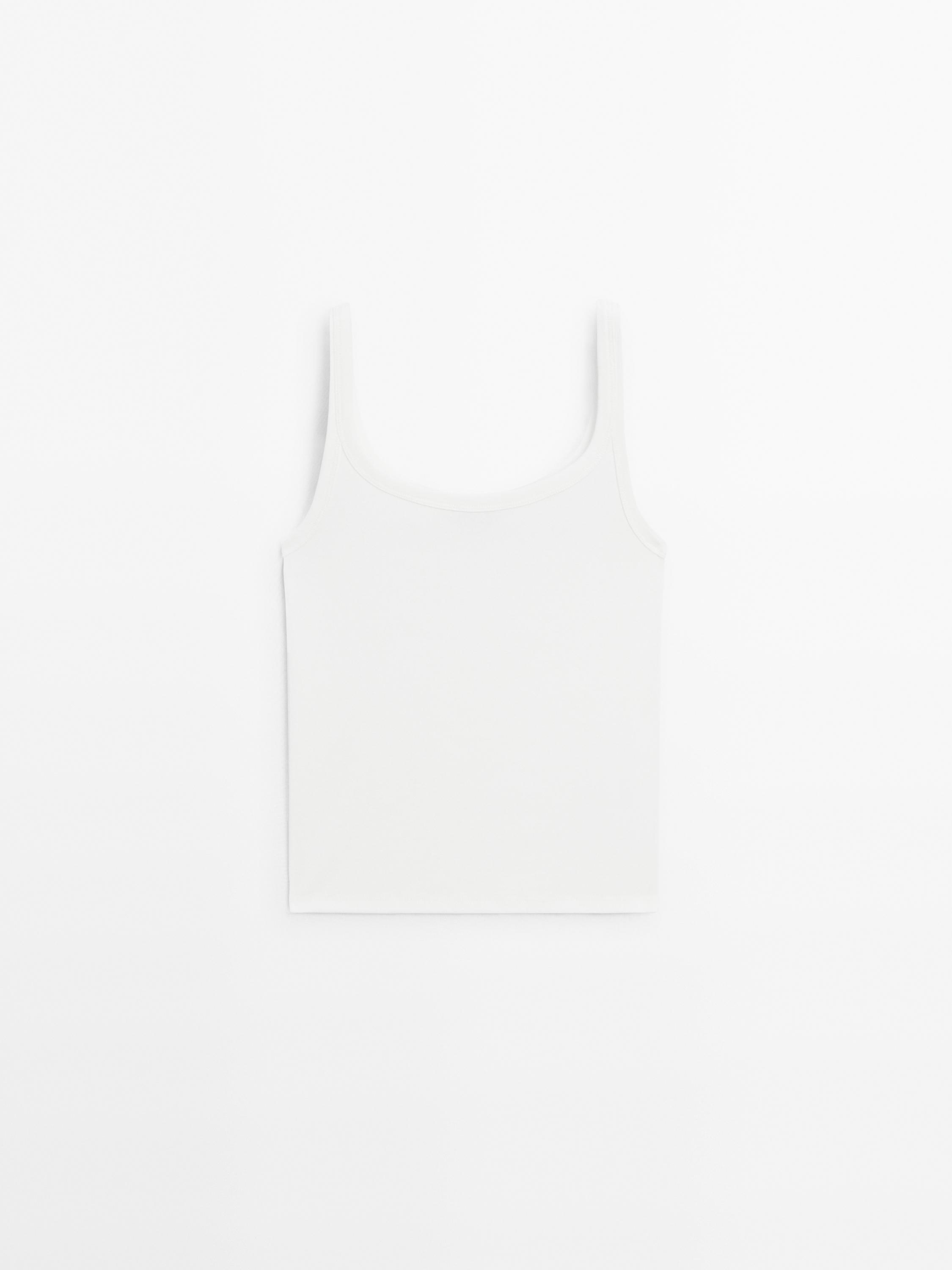 Cotton blend tank top