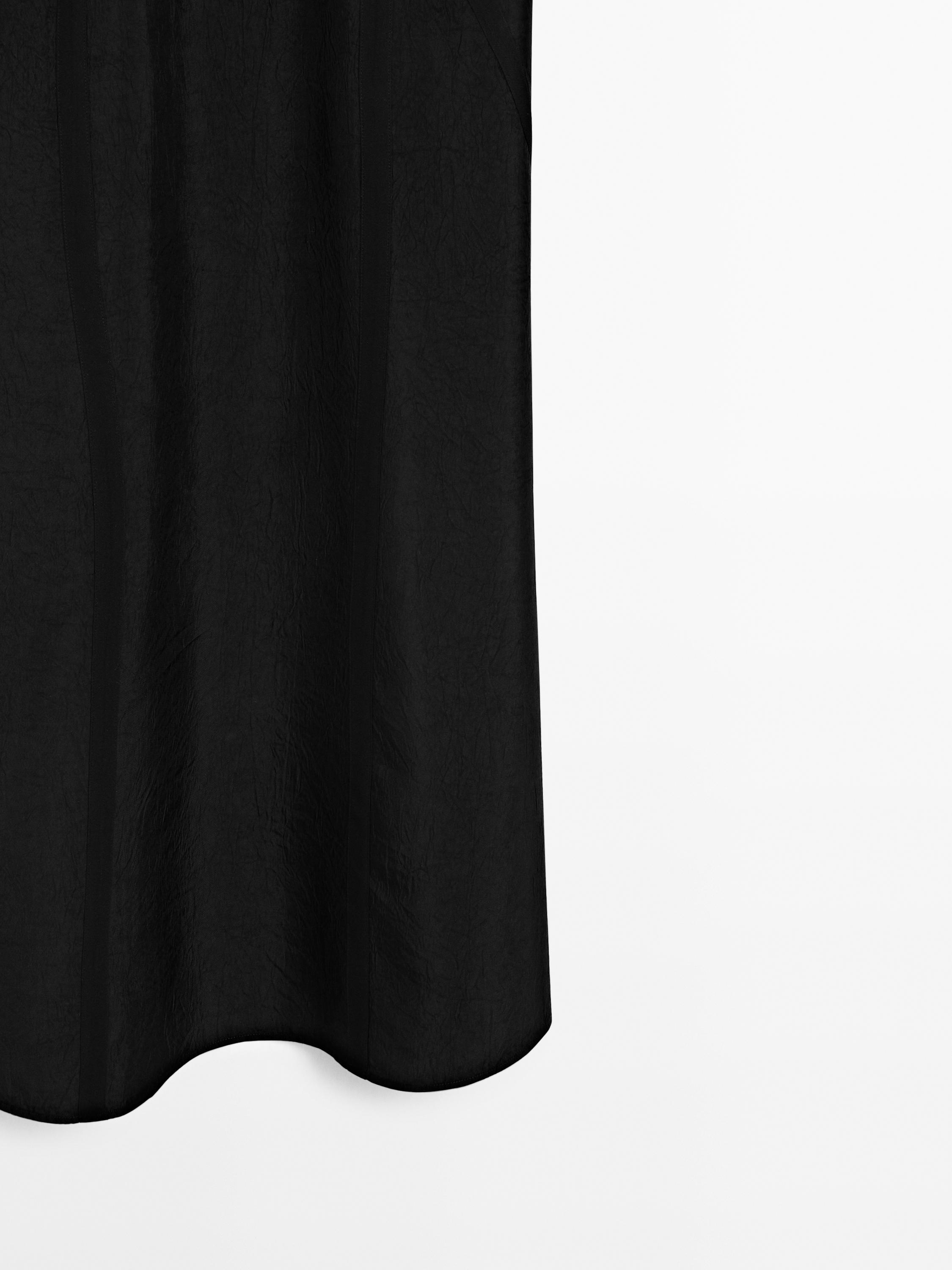 Camisole midi dress with seam details
