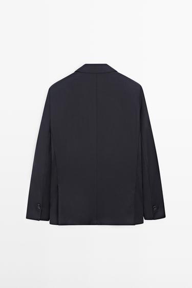 100% cool wool suit blazer — NAVY BLUE 6