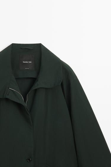 Long technical parka — PETROL BLUE 4