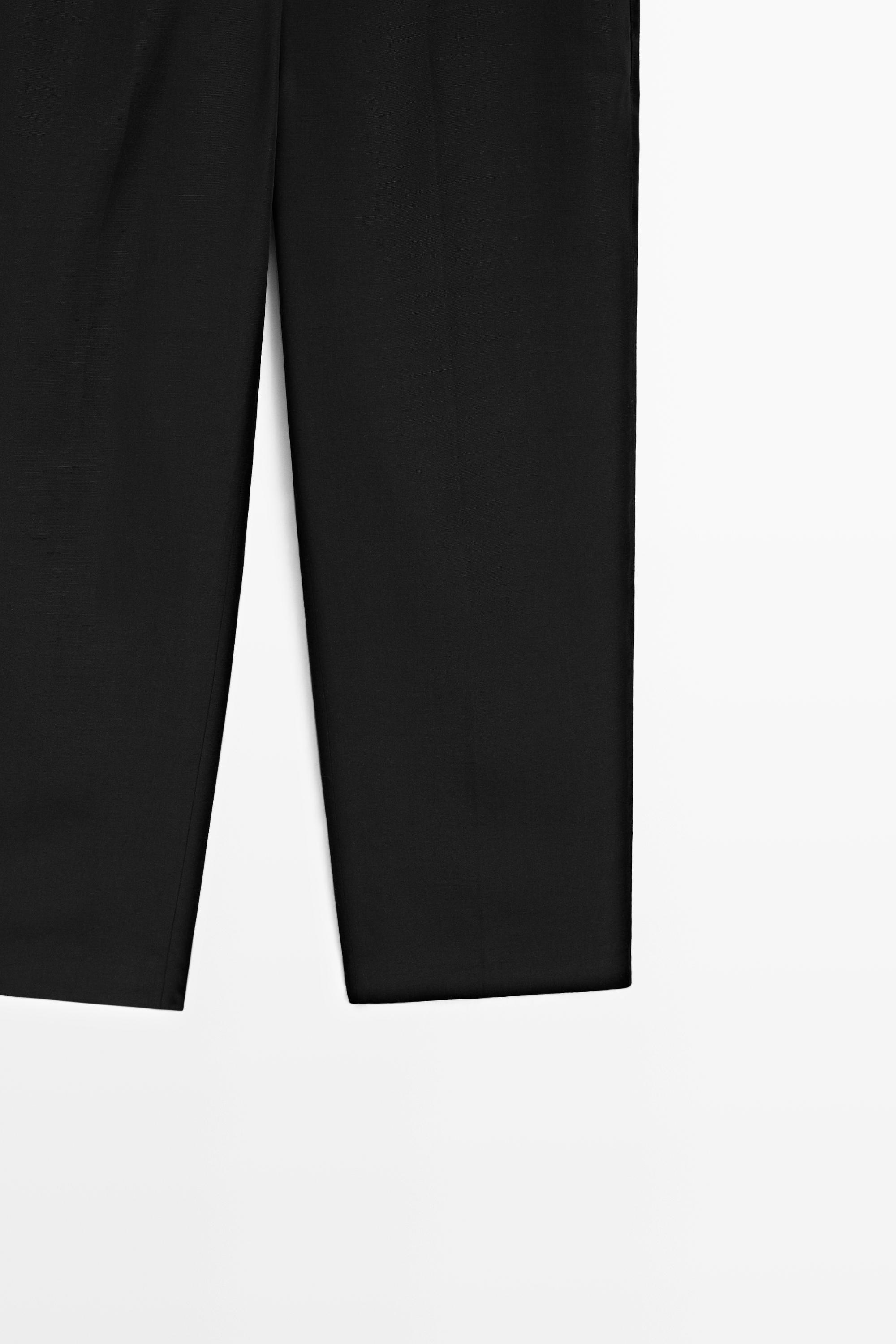 Slim fit capris — BLACK