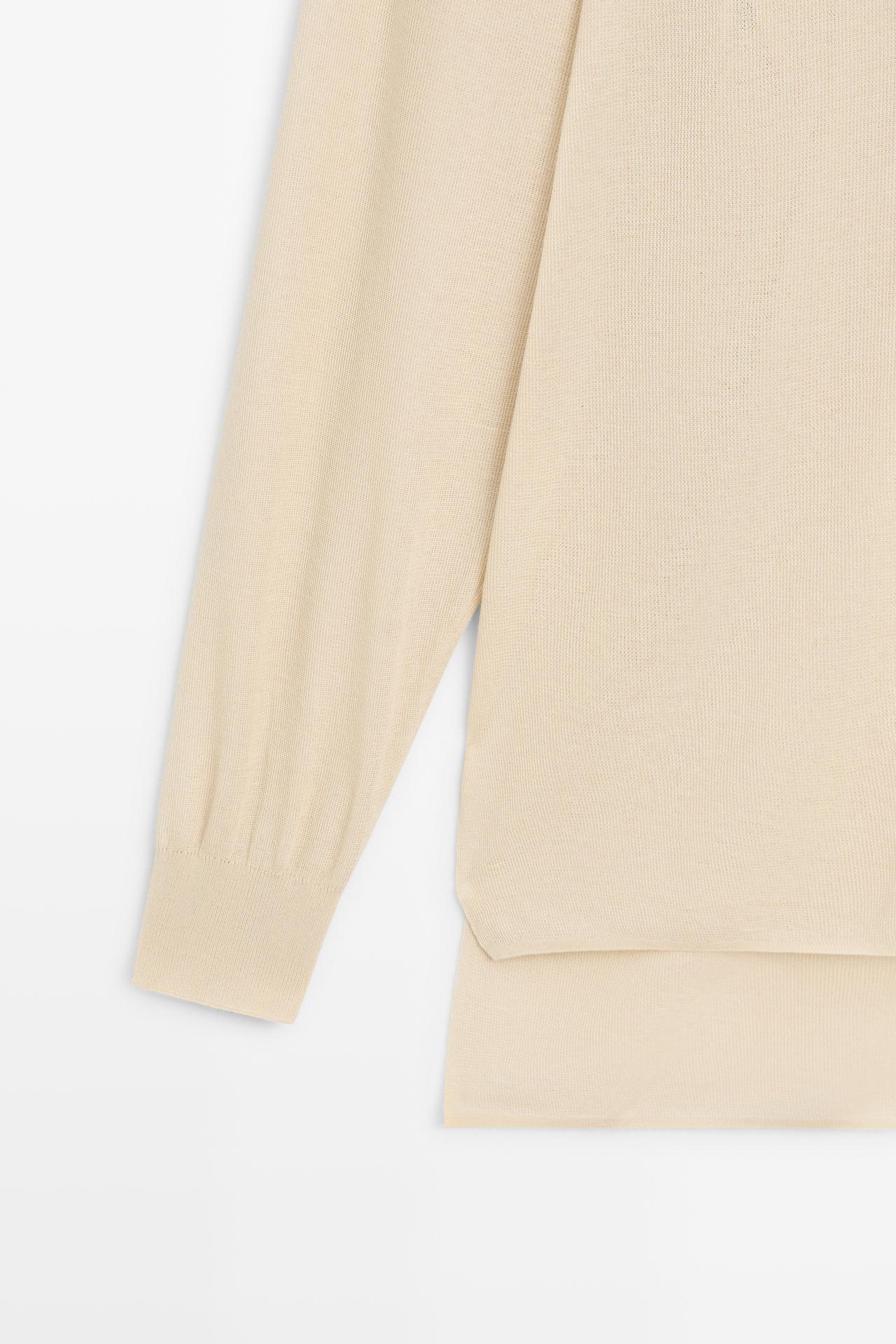 Polo collar sweater — IVORY