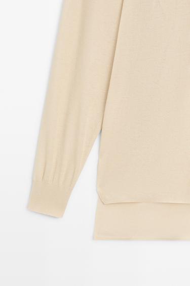 Polo collar sweater — IVORY 7