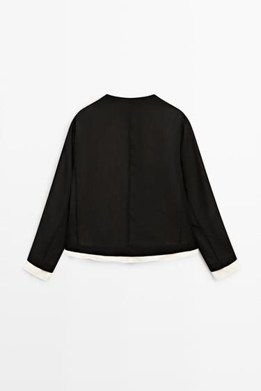 Contrast double jacket for a complete look — BLACK 6