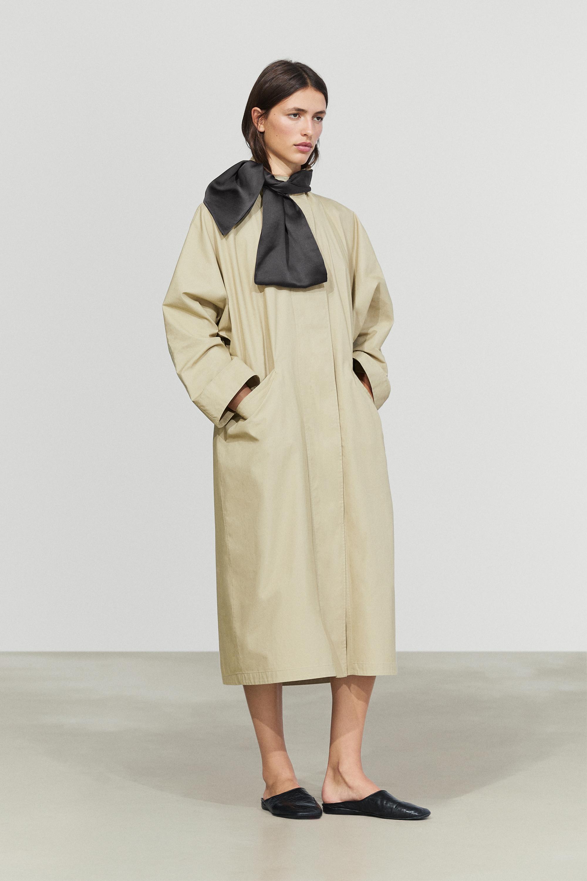 Satin scarf — ANTHRACITE GREY