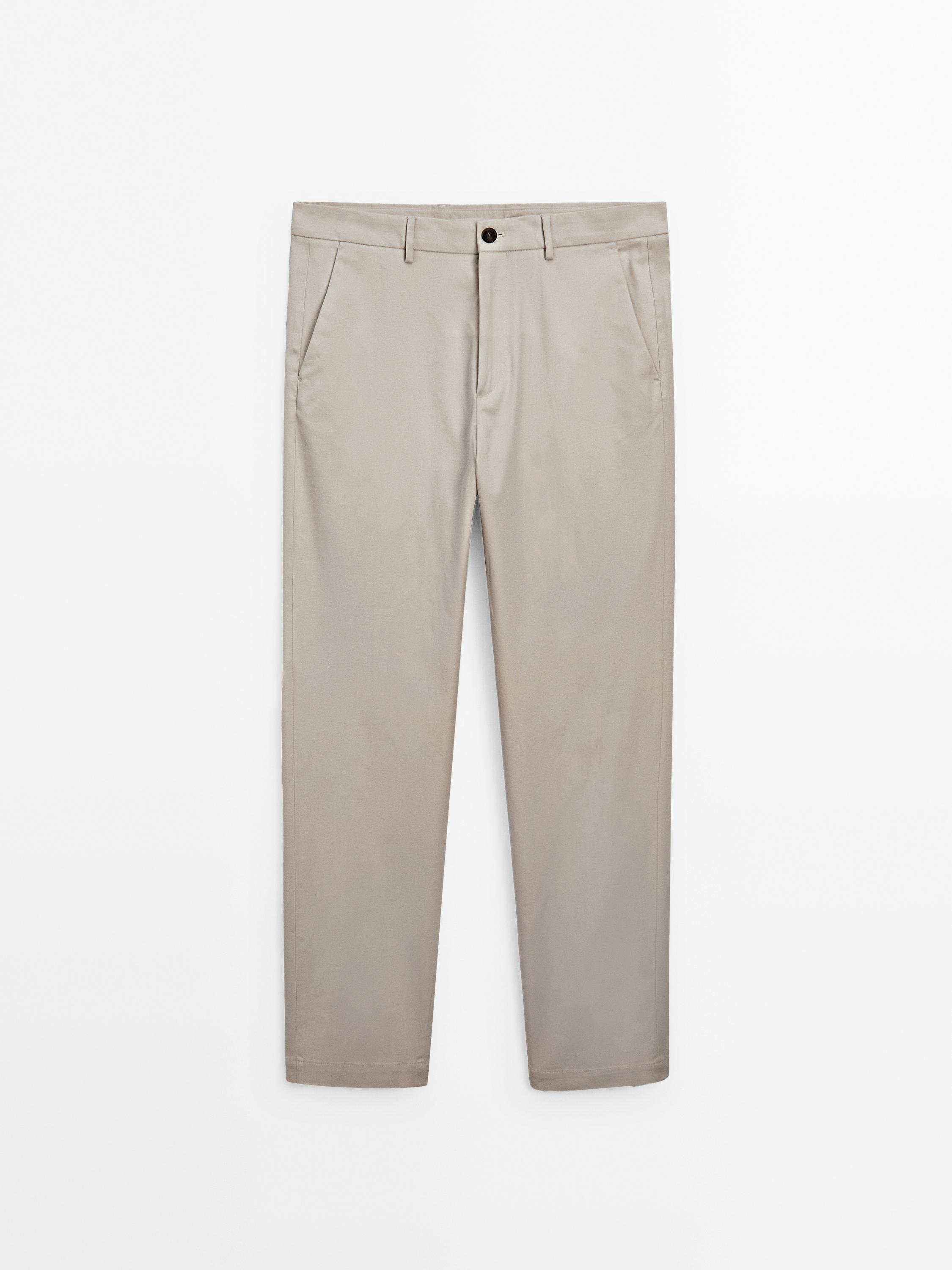 Strukturierte Slim-Fit-Hose