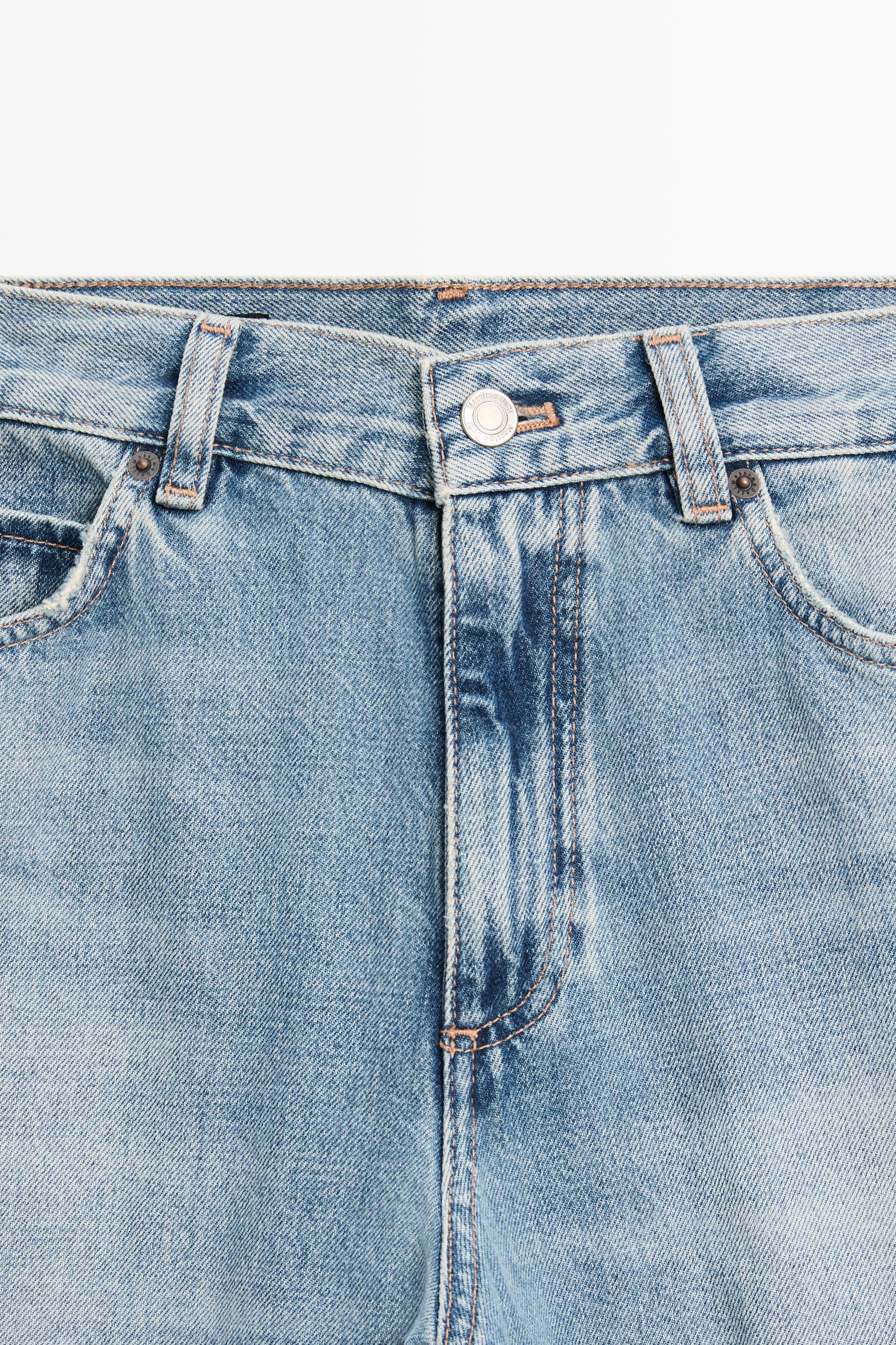 High-waist palazzo jeans — Light Blue