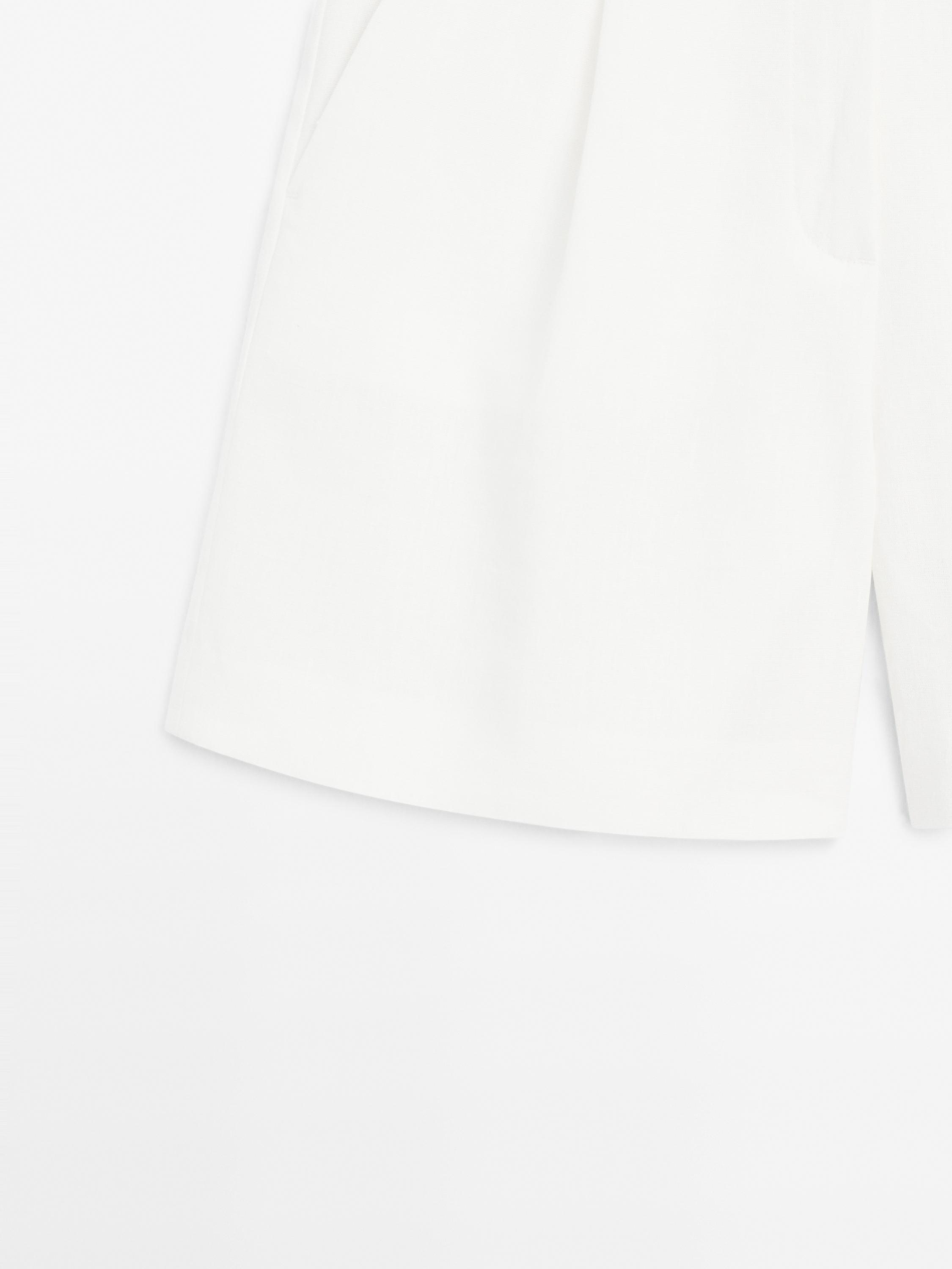Linen blend darted waist Bermuda shorts