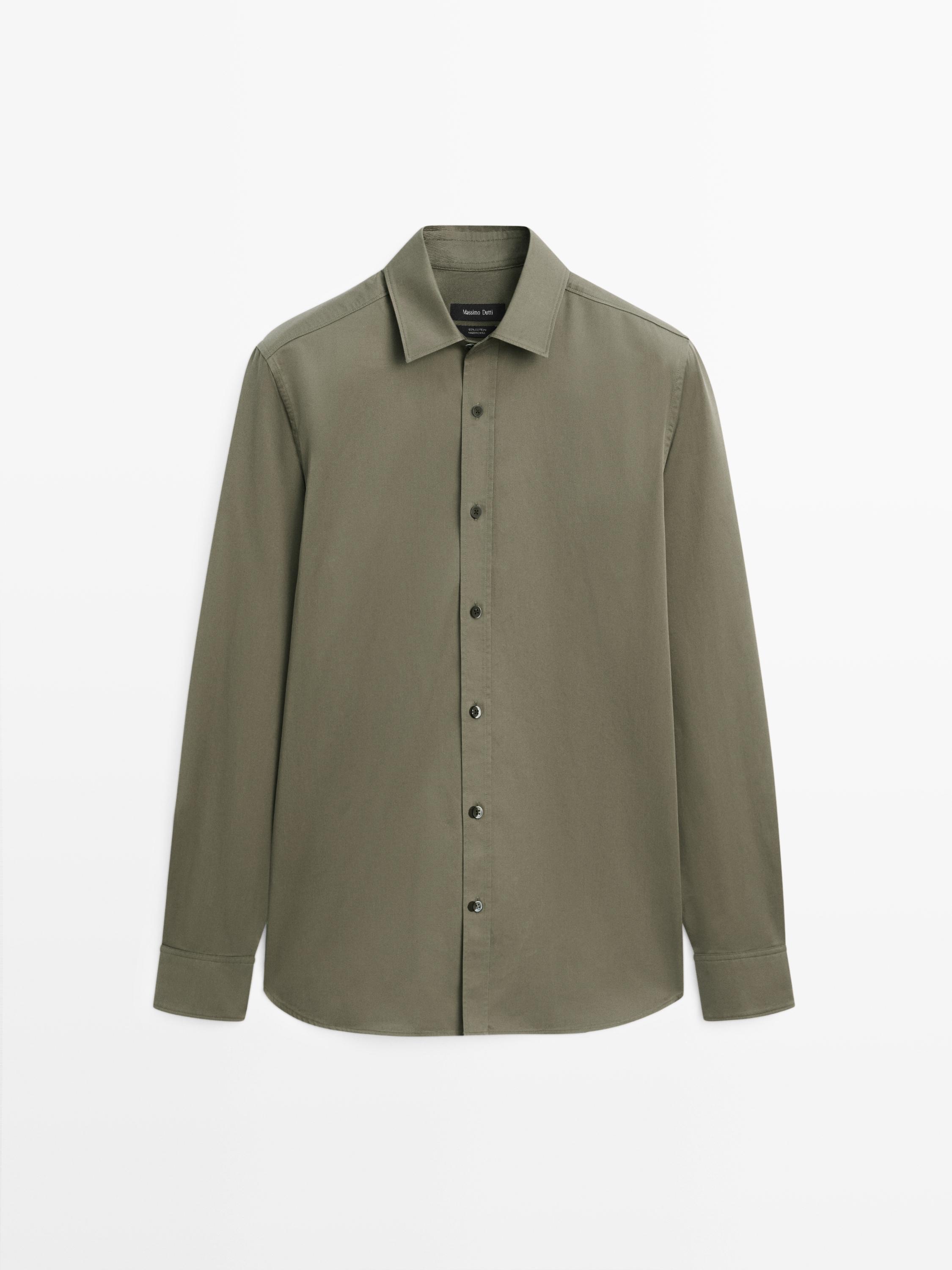 Camisa regular fit 100% algodón