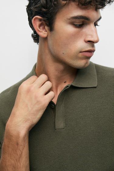 100% cotton short sleeve polo shirt — MEDIUM KHAKI 8