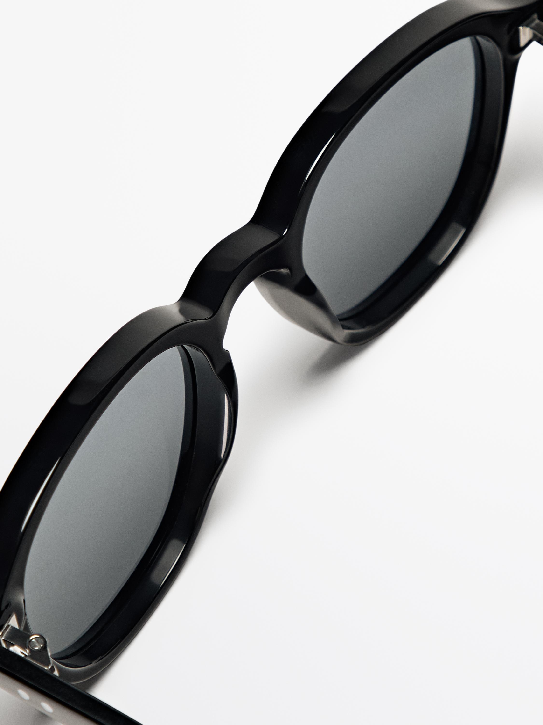 Round resin sunglasses