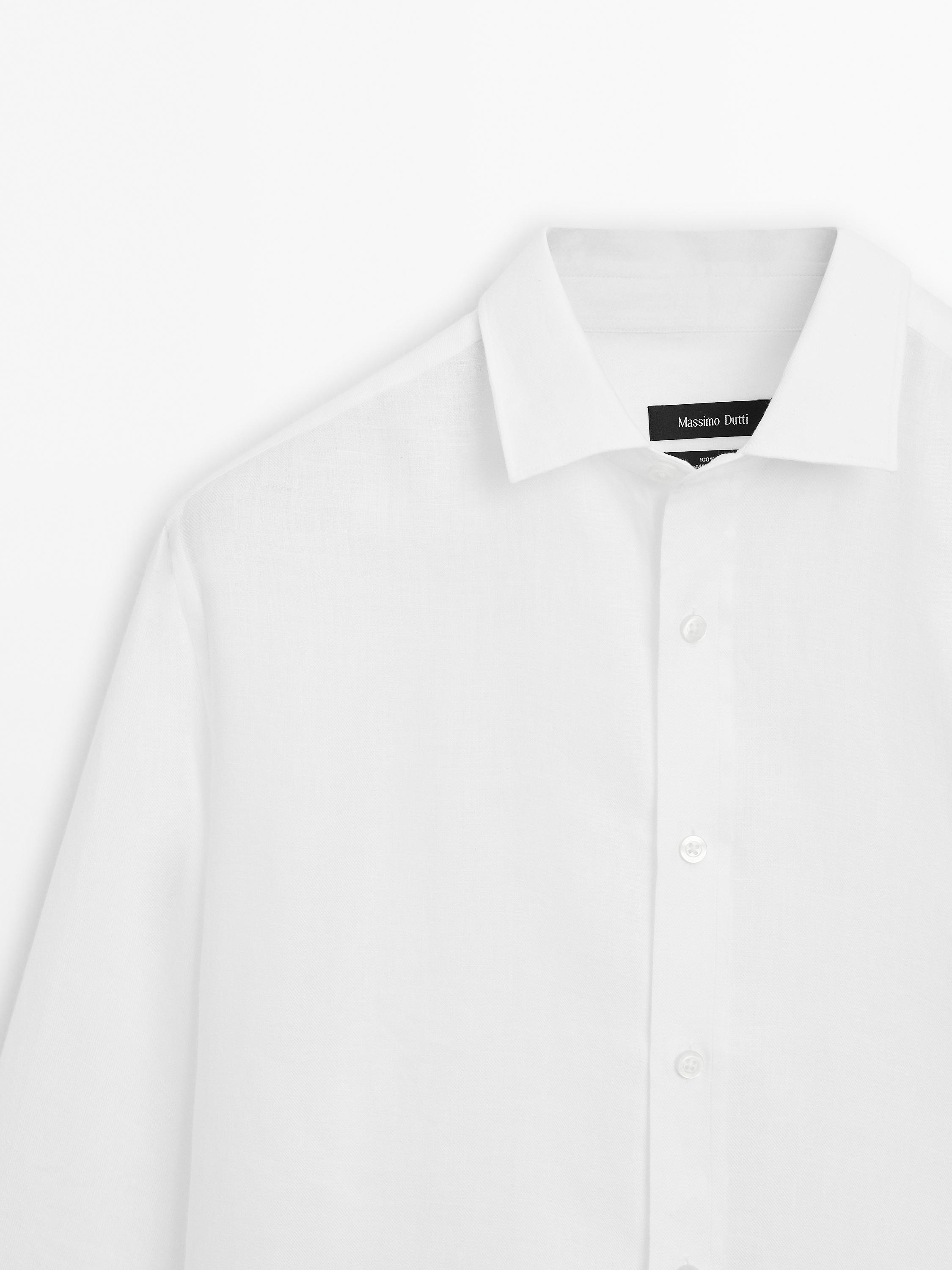 100% linen regular fit shirt