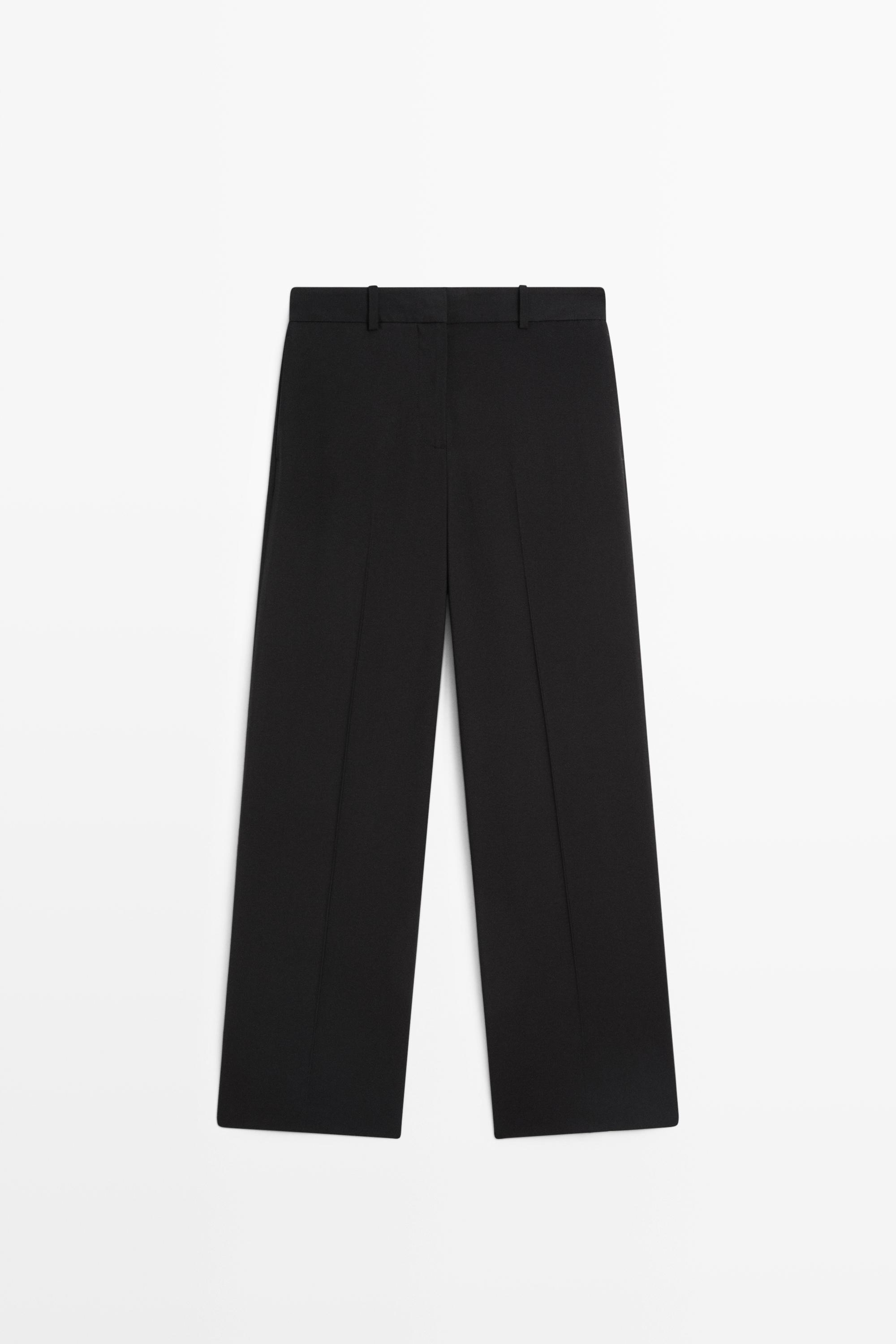 Massimo Dutti Dökümlü düz paça pantolon