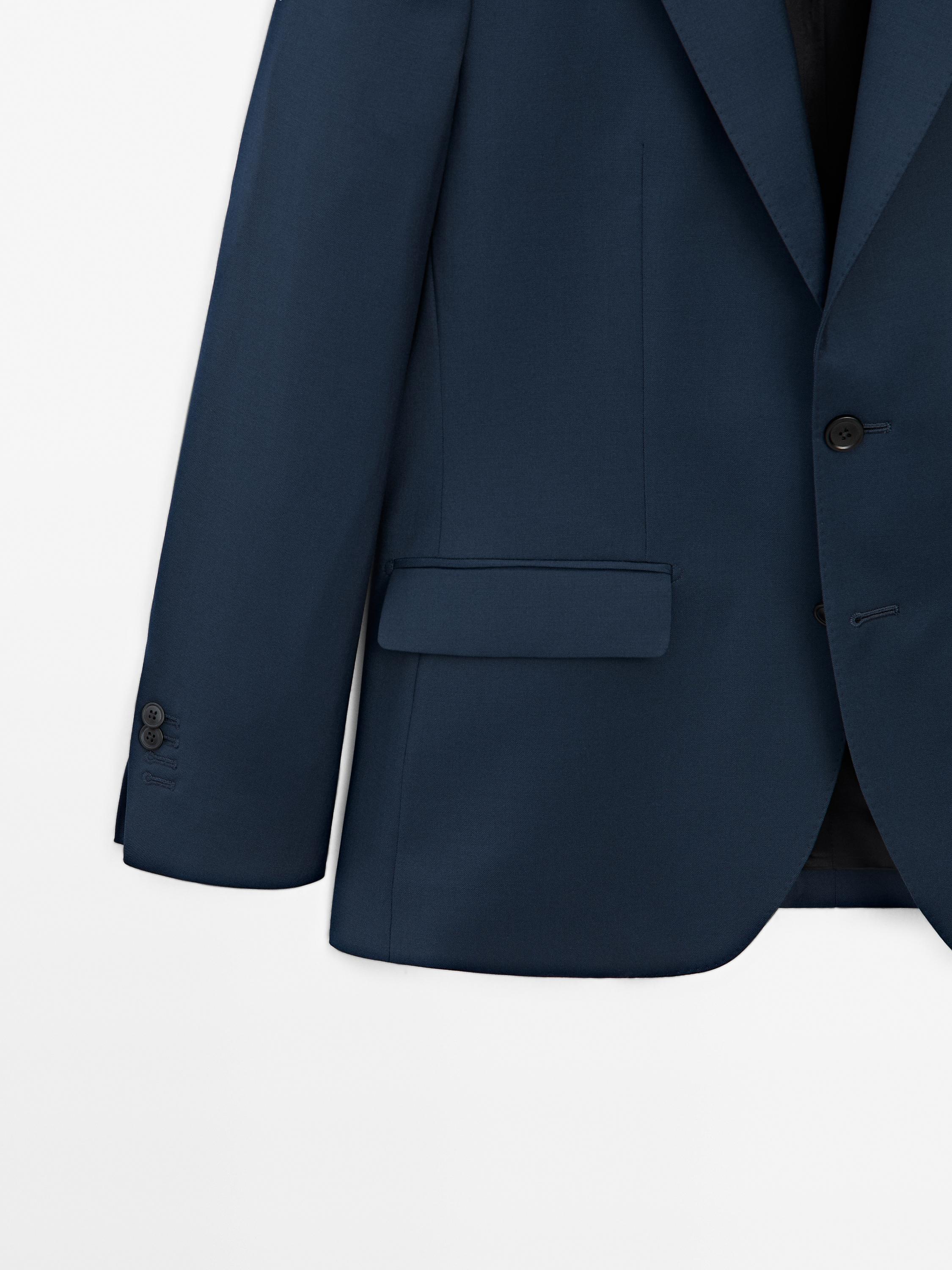 100% wool suit blazer
