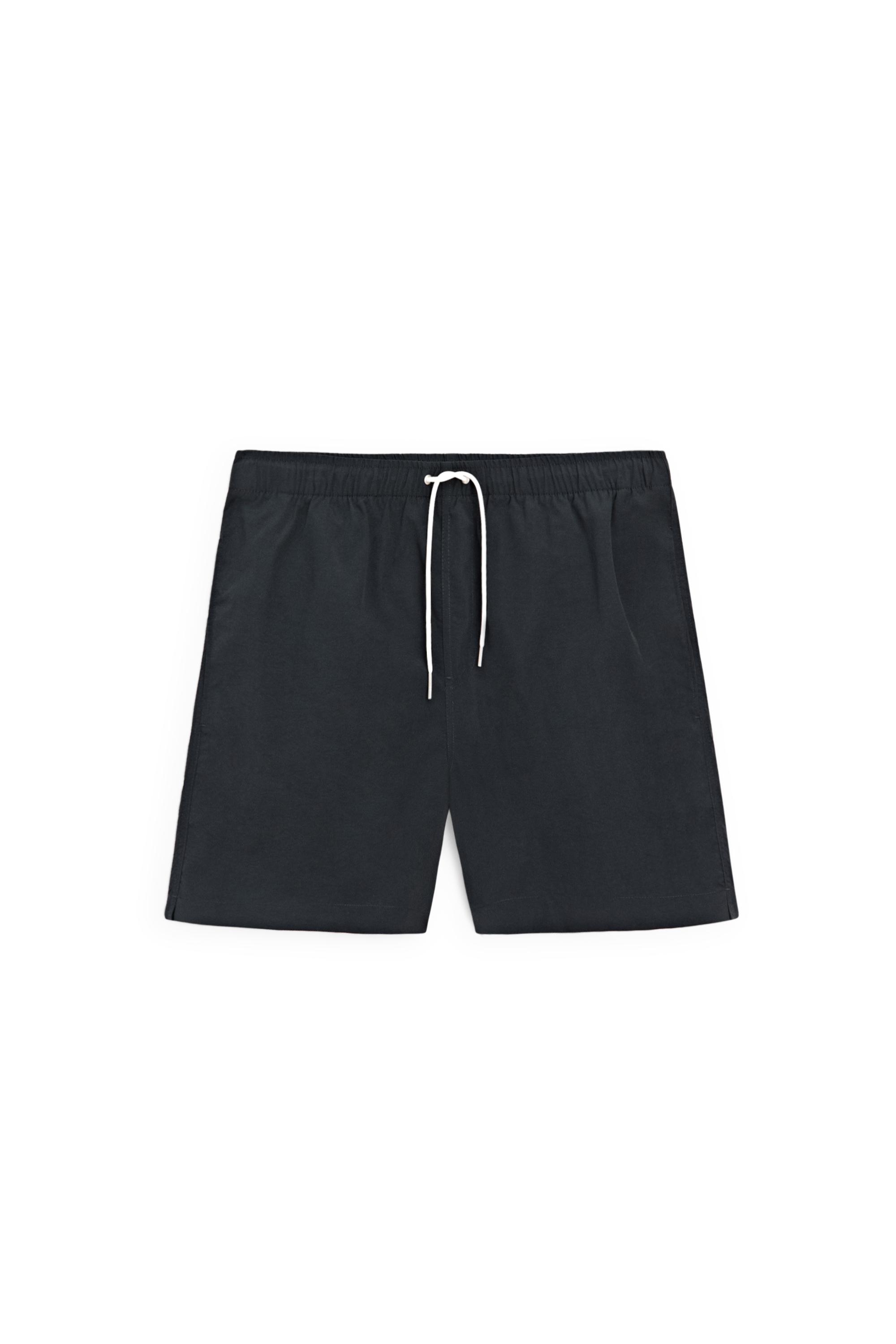 Plain swim trunks — NAVY BLUE
