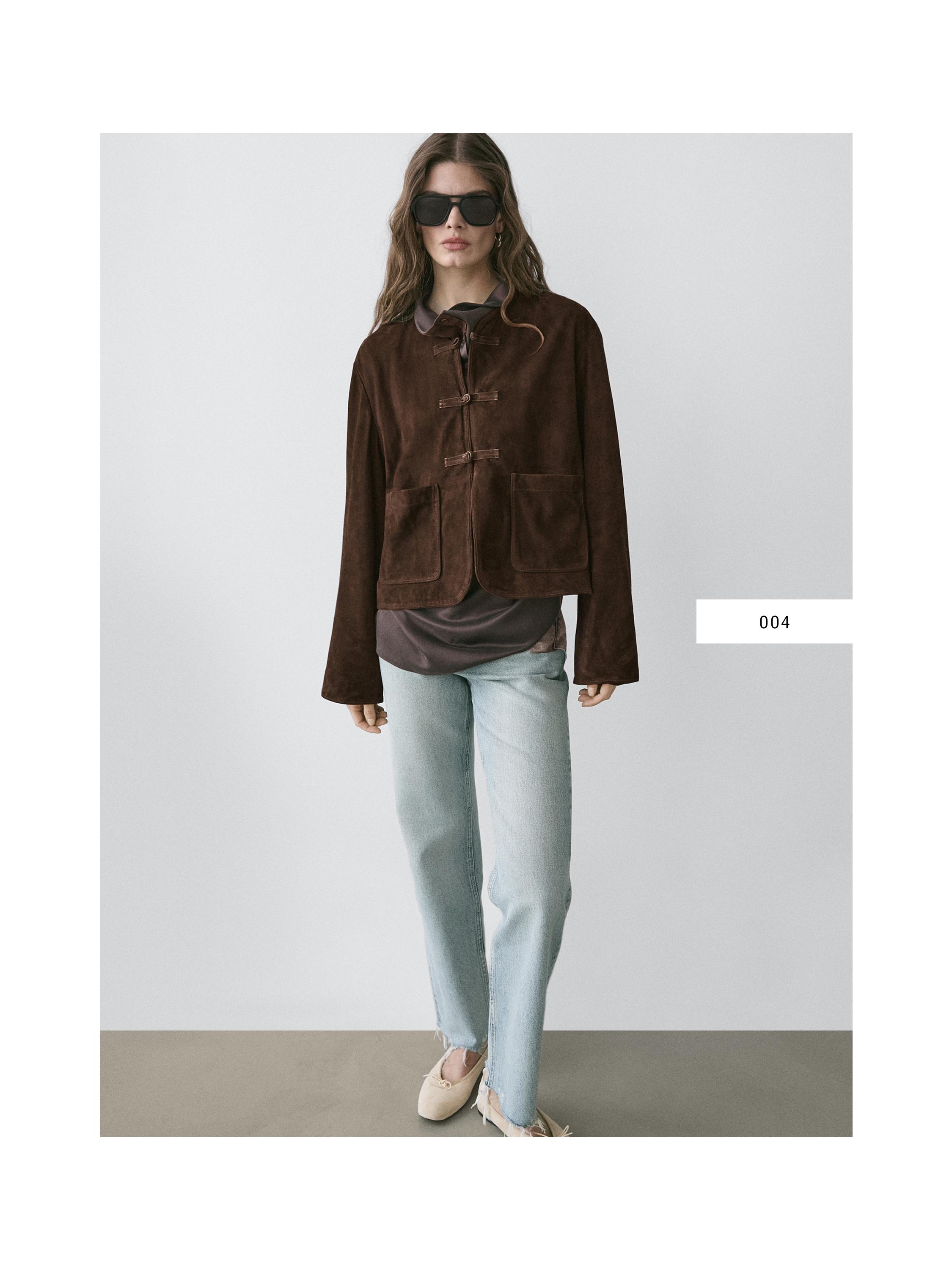 Straight-leg high-waist jeans — Light Blue