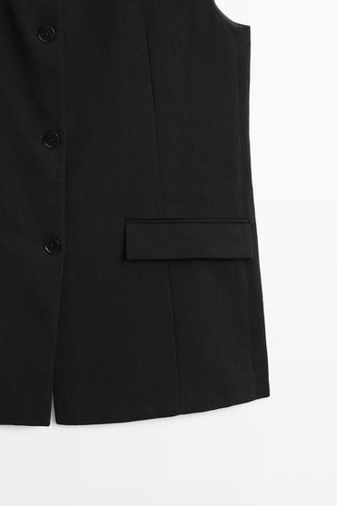 High-neck vest — BLACK 7