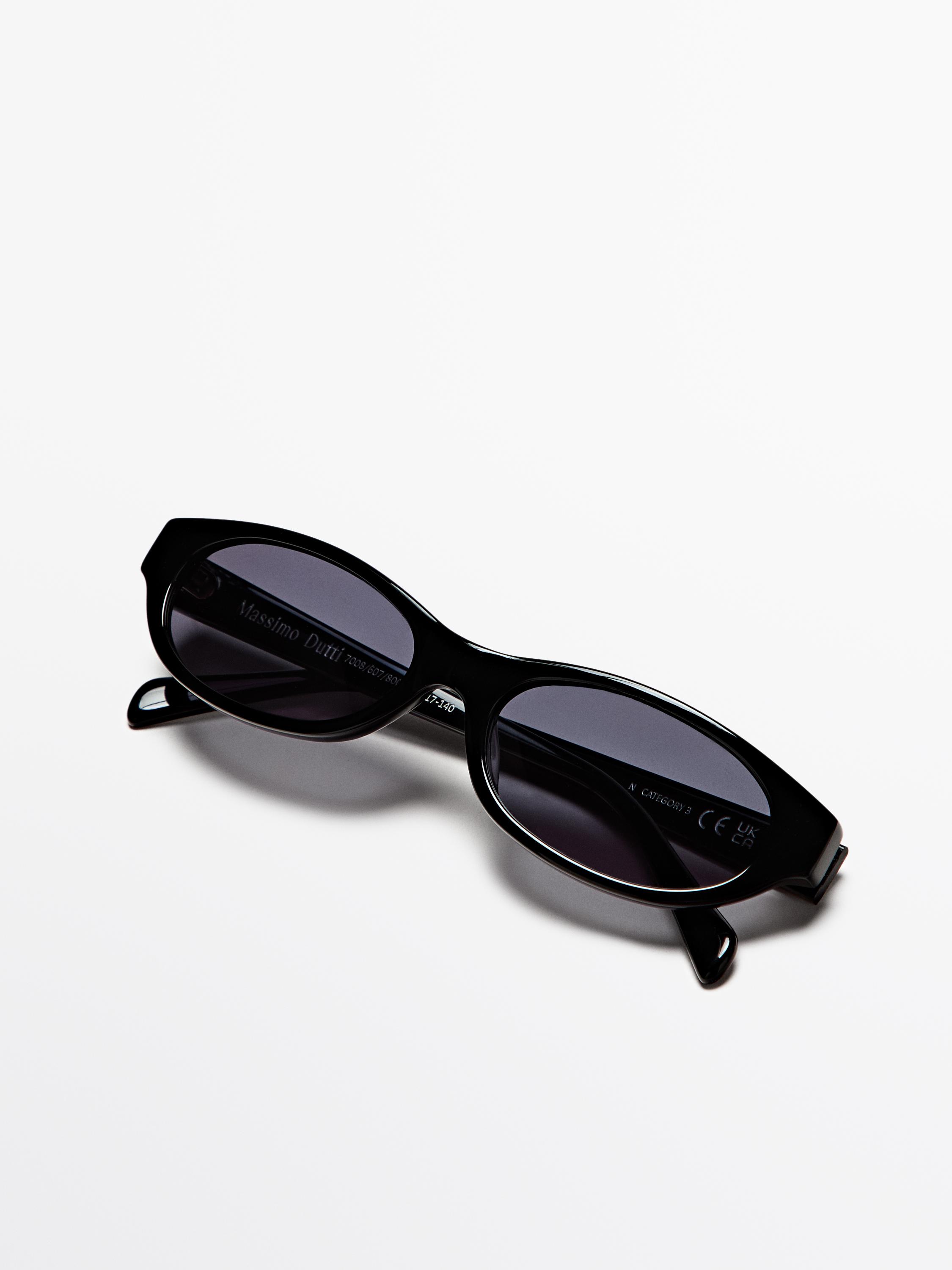 Narrow sunglasses — BLACK