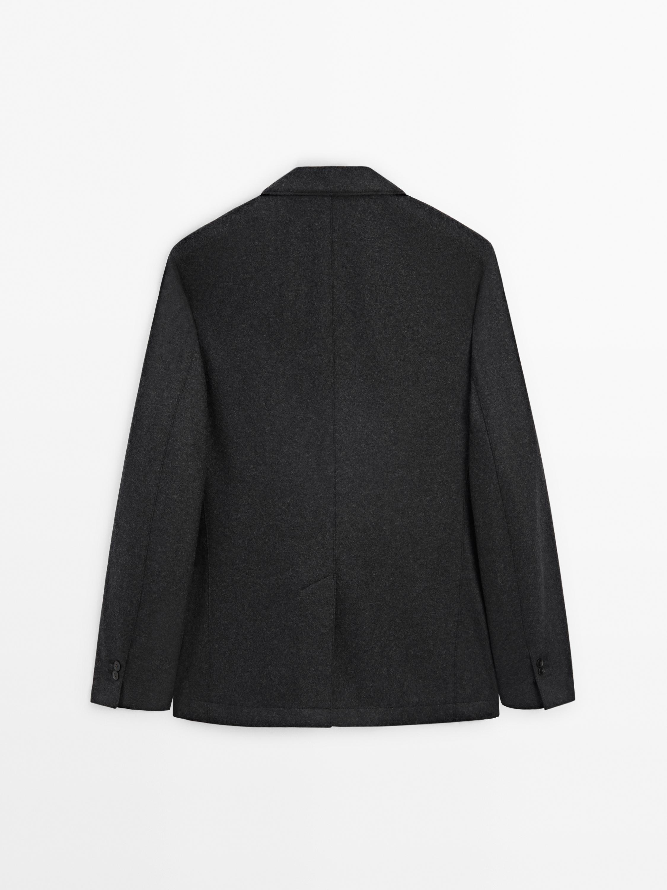 100% wool flowing blazer