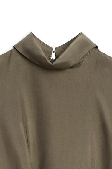 Flowing asymmetric midi dress - LIMITED EDITION — MOLE BROWN 9